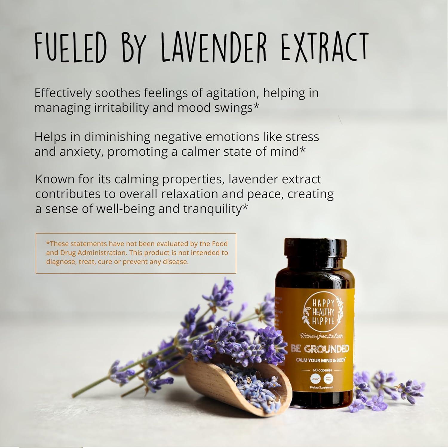 Suplemento Herbal Be Grounded Happy Healthy Hippie 60 Cápsulas