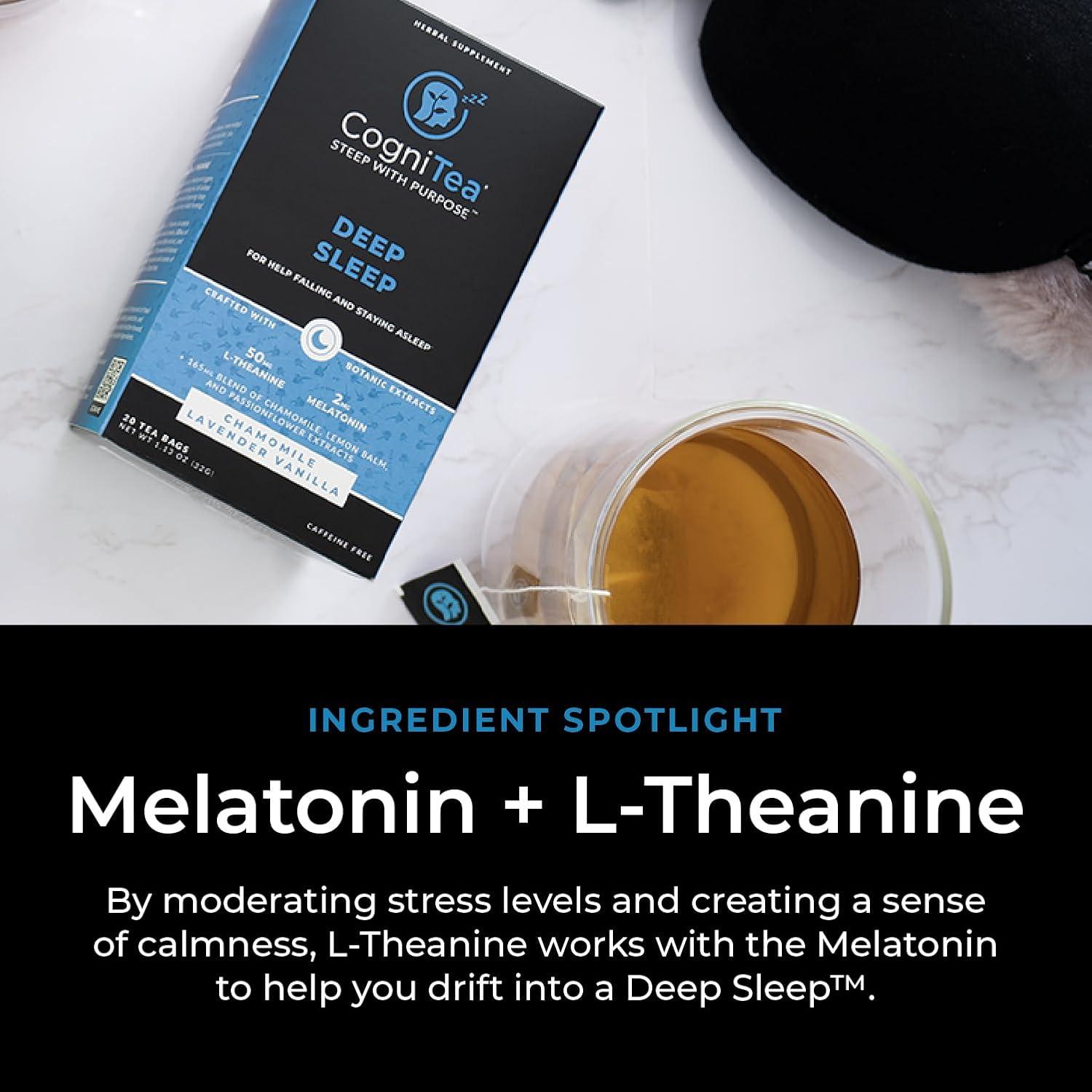 CogniTea Té de Sueño Profundo con Melatonina y Hierbas 30g