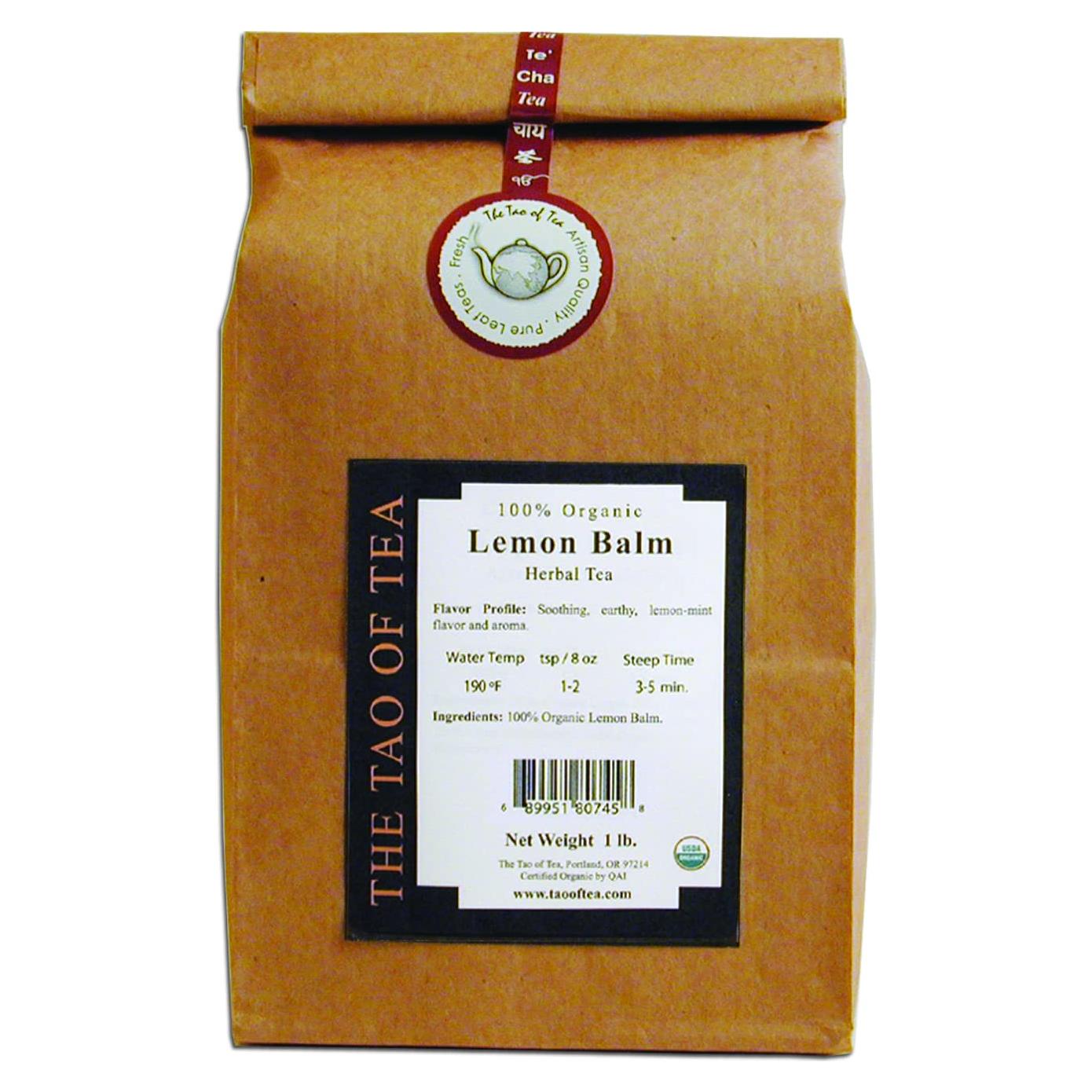 Té Herbal Orgánico El Tao del Té Bálamo de Limón 0.45 kg