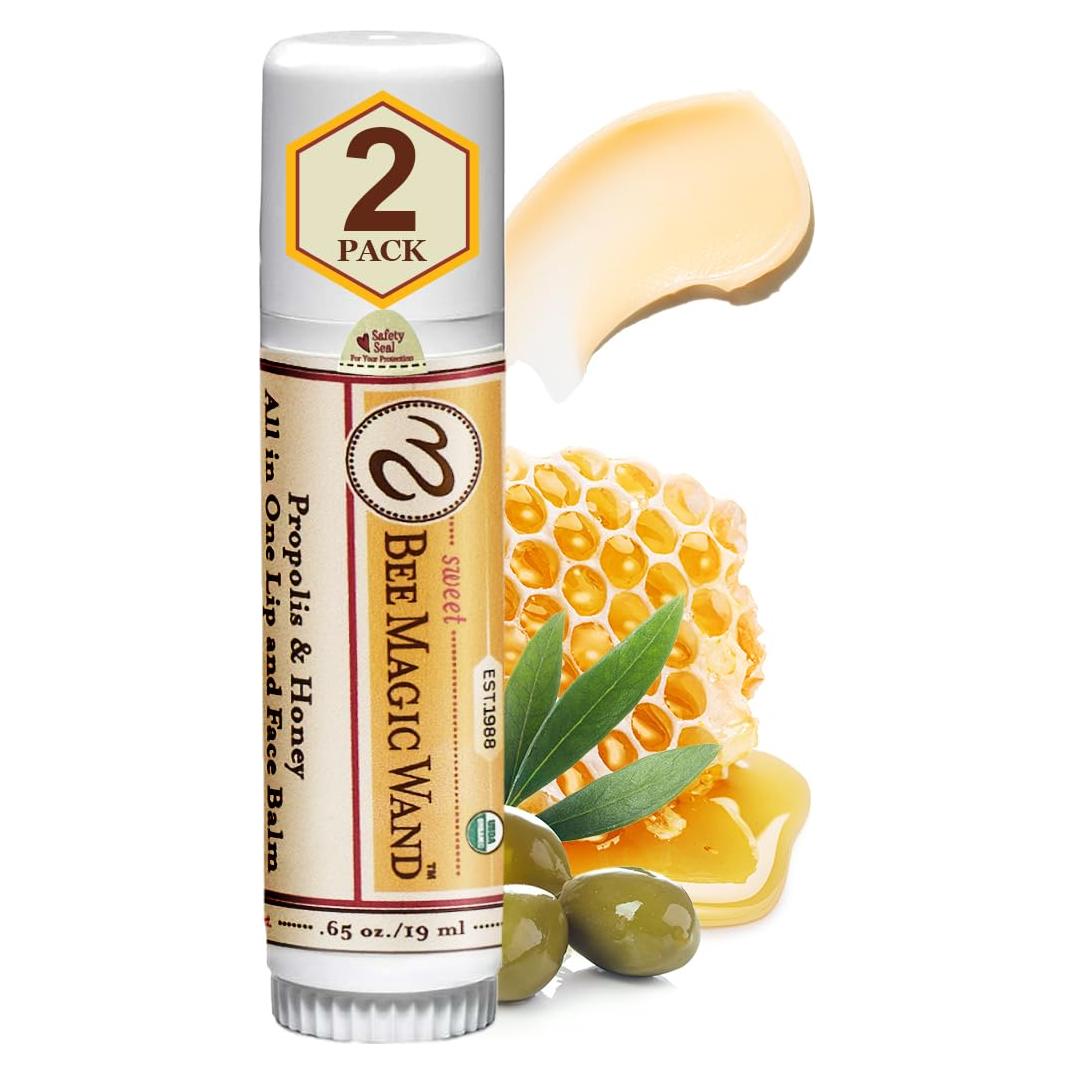 Bálsamo Labial Natural Sweet Bee - Hidratante Orgánico 2 Unidades