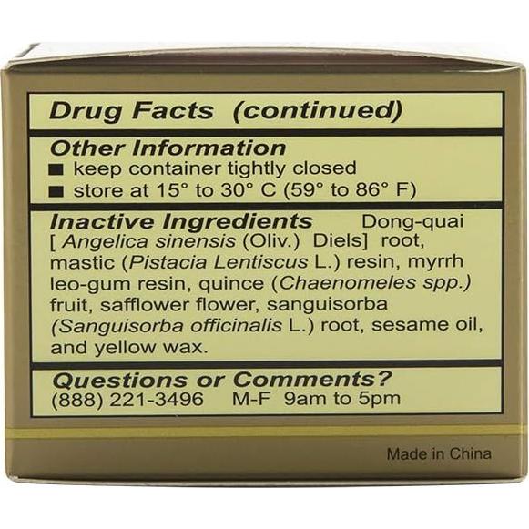 Bálsamo Herbal Calmante Ching Wan Hung 30g para Quemaduras