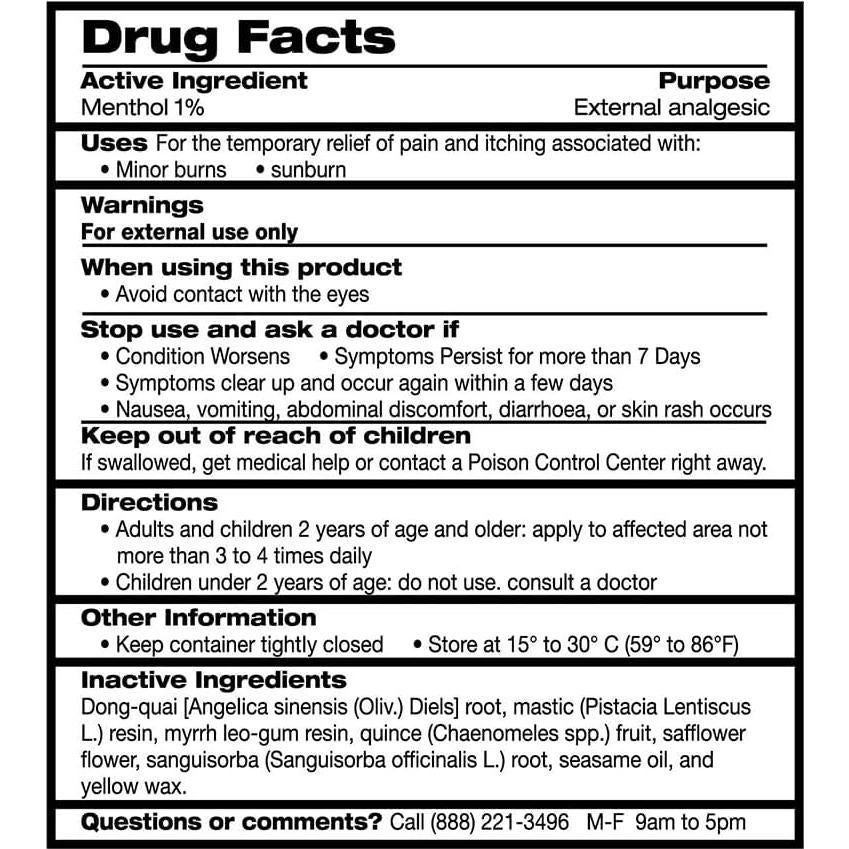 Bálsamo Herbal Calmante Ching Wan Hung 30g para Quemaduras