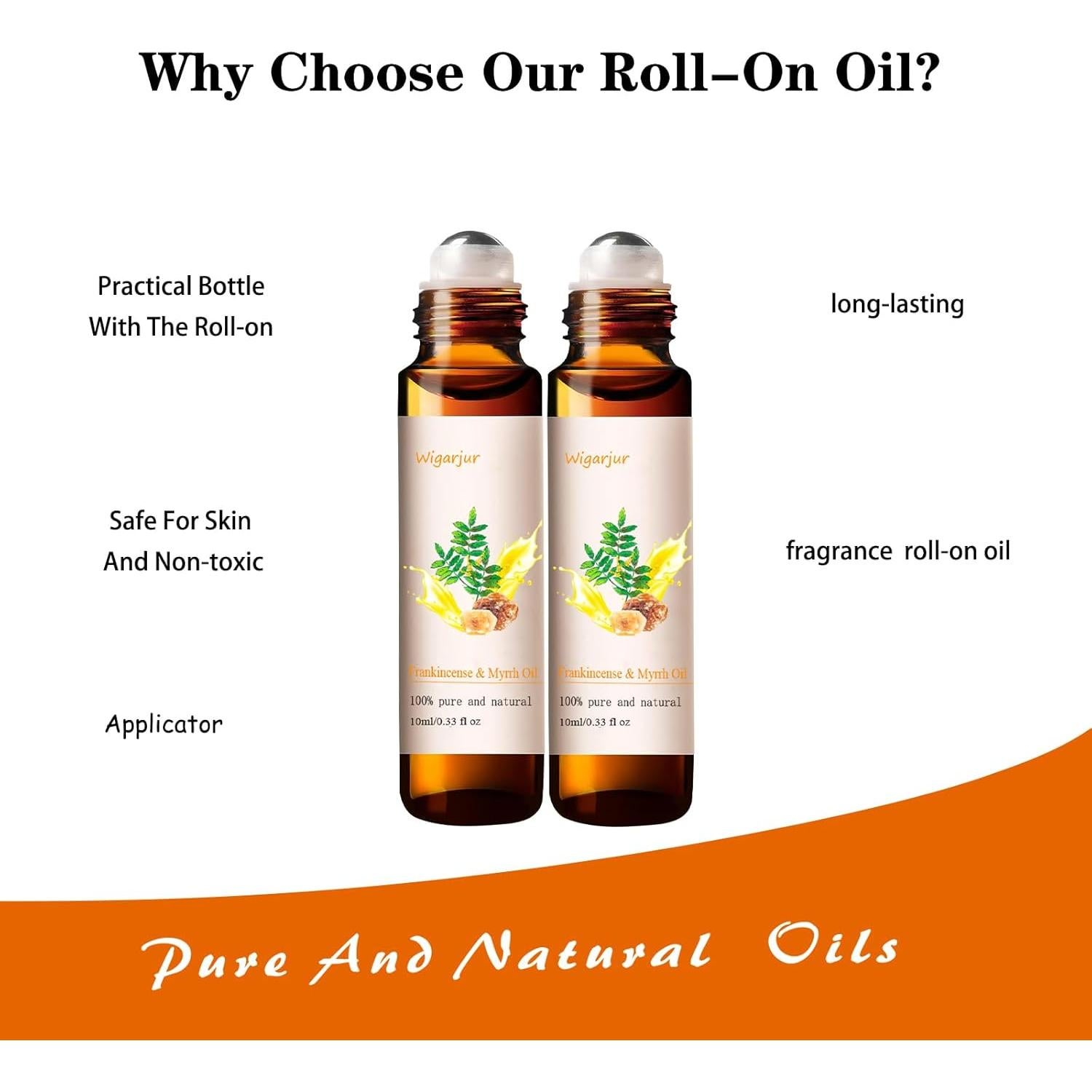 Paquete de 2 Aceites Esenciales Naturales 10ml - Incienso y Mirra