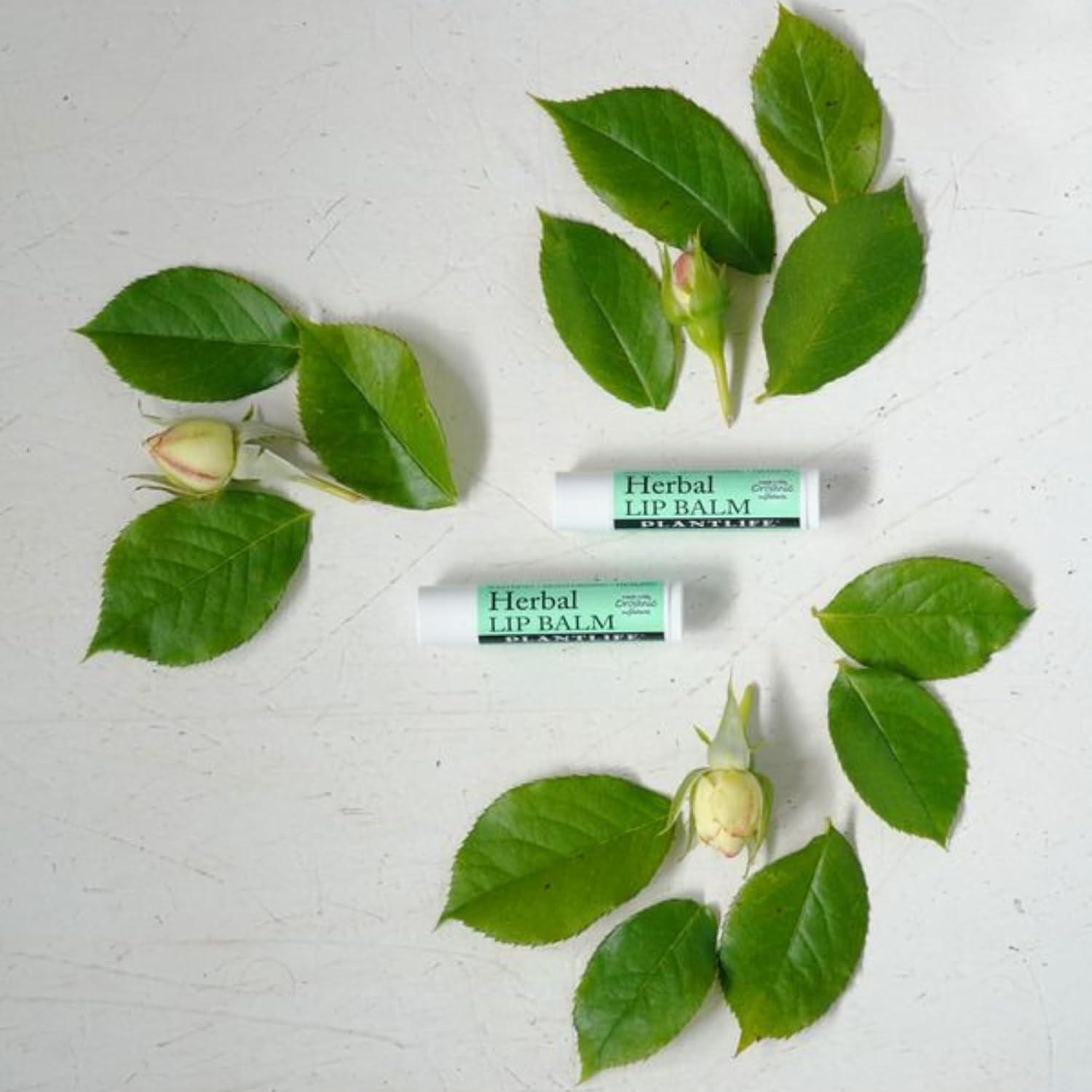 Bálsamo Labial Herbal Plantlife 2 Paquete - Orgánico con Cera de Abeja