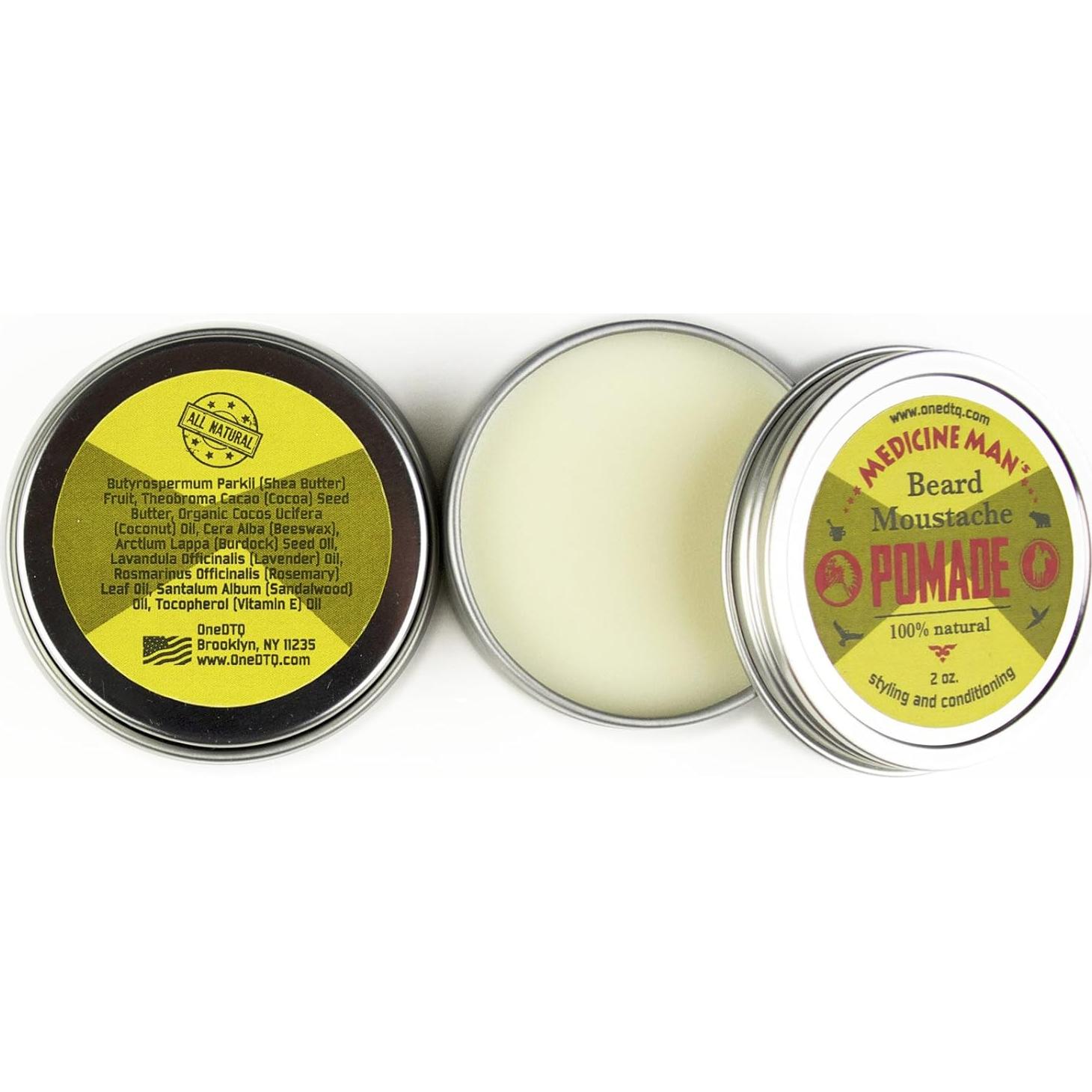 Kit Antipicazón para Barba Medicine Man - Jabón, Aceite, Balsamo, Cepillo