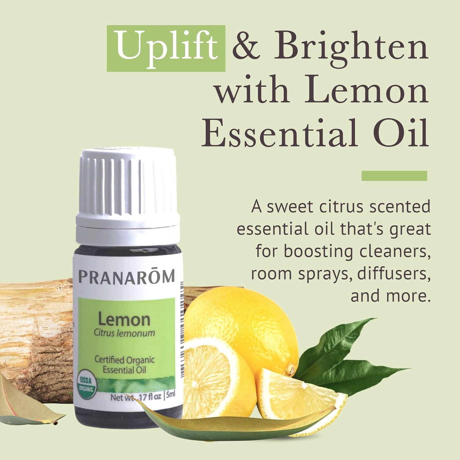 Aceite Esencial de Limón Orgánico Pranarom 5ml - 100% Puro