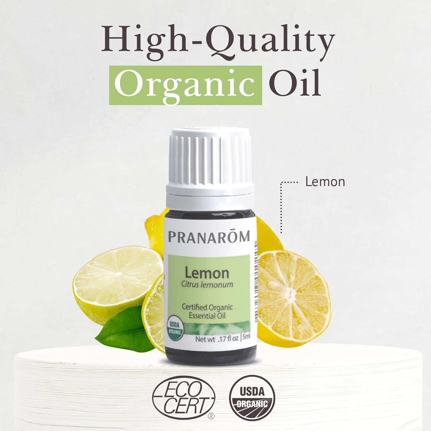 Aceite Esencial de Limón Orgánico Pranarom 5ml - 100% Puro