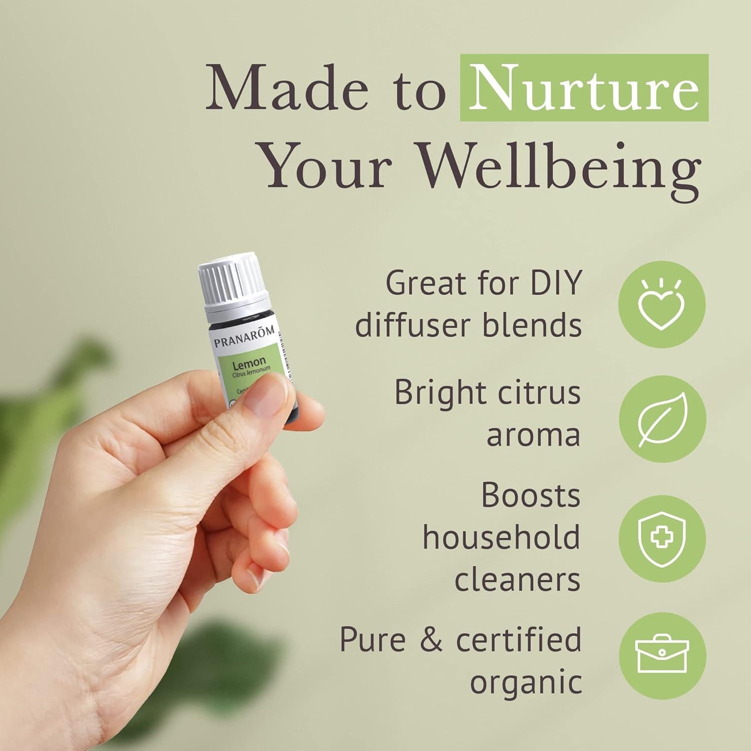 Aceite Esencial de Limón Orgánico Pranarom 5ml - 100% Puro