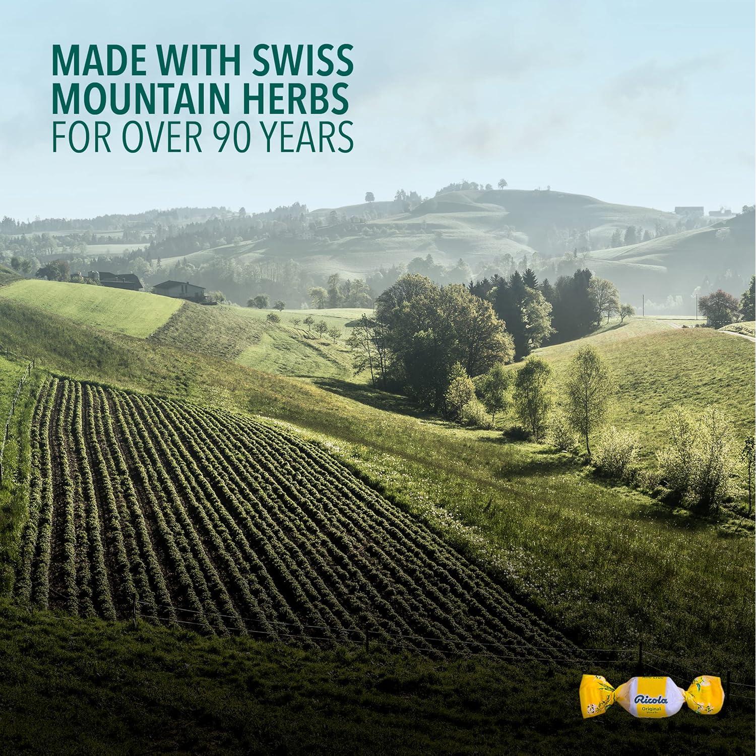 Gotas para la Garganta Ricola Original - 9 Pastillas - Alivio Natural