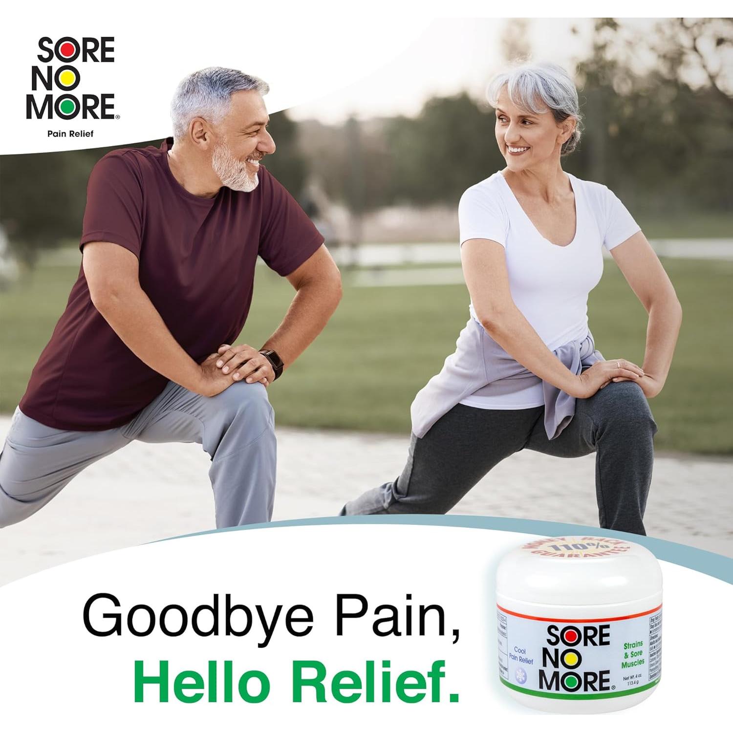 Gel Refrescante Sore No More 113.4 g para Dolores Musculares