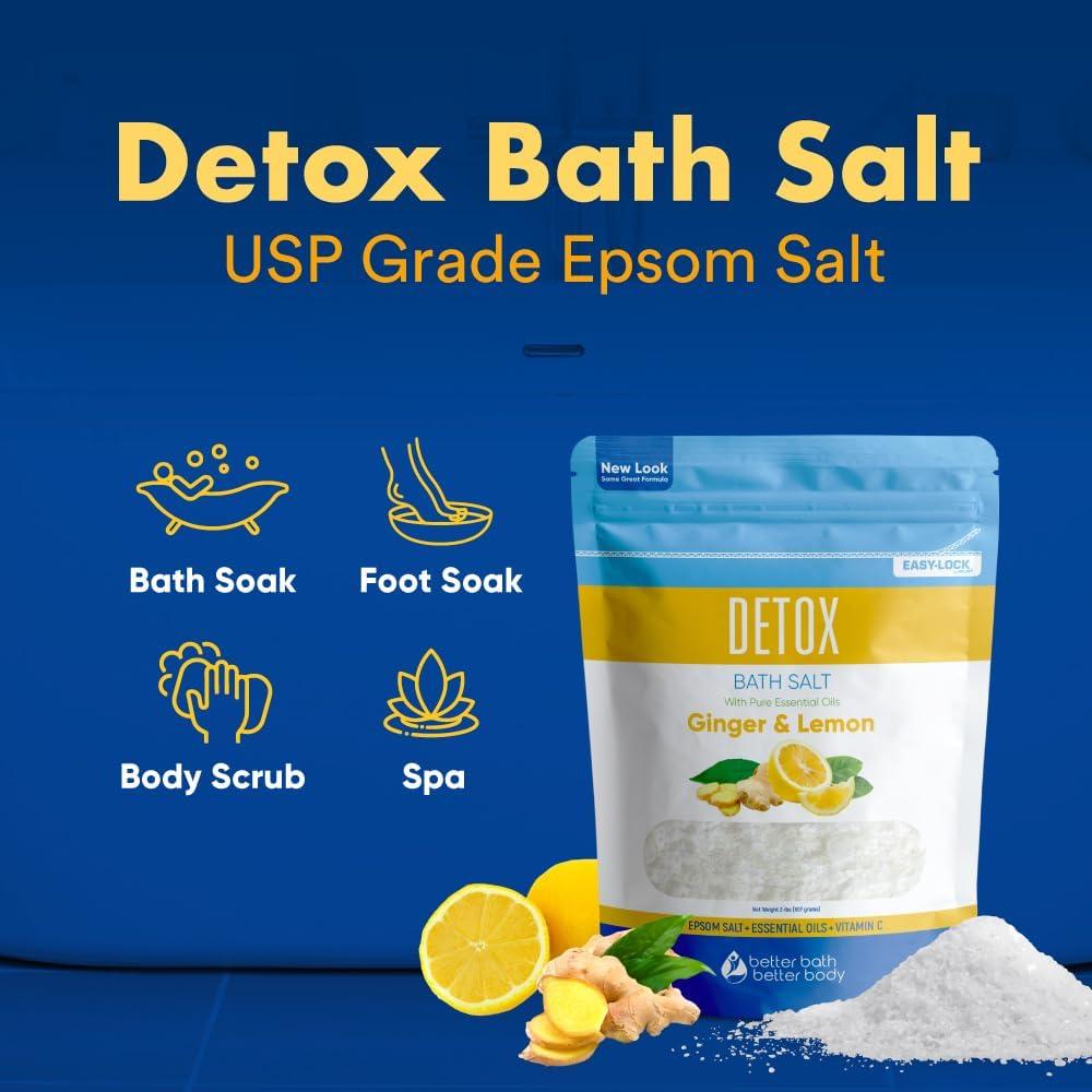 Sal de Baño Detox 907g Better Bath con Aceites Esenciales