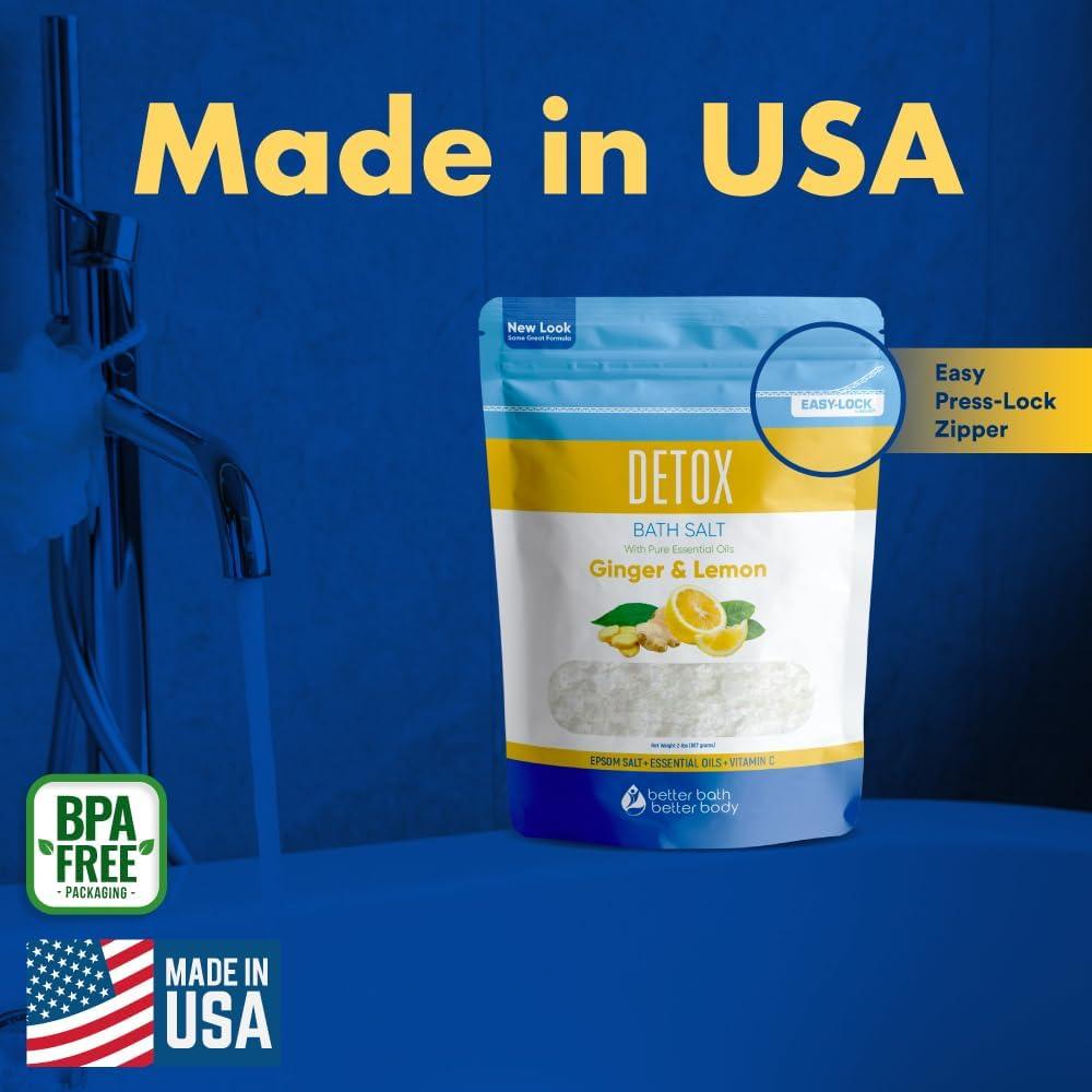 Sal de Baño Detox 907g Better Bath con Aceites Esenciales