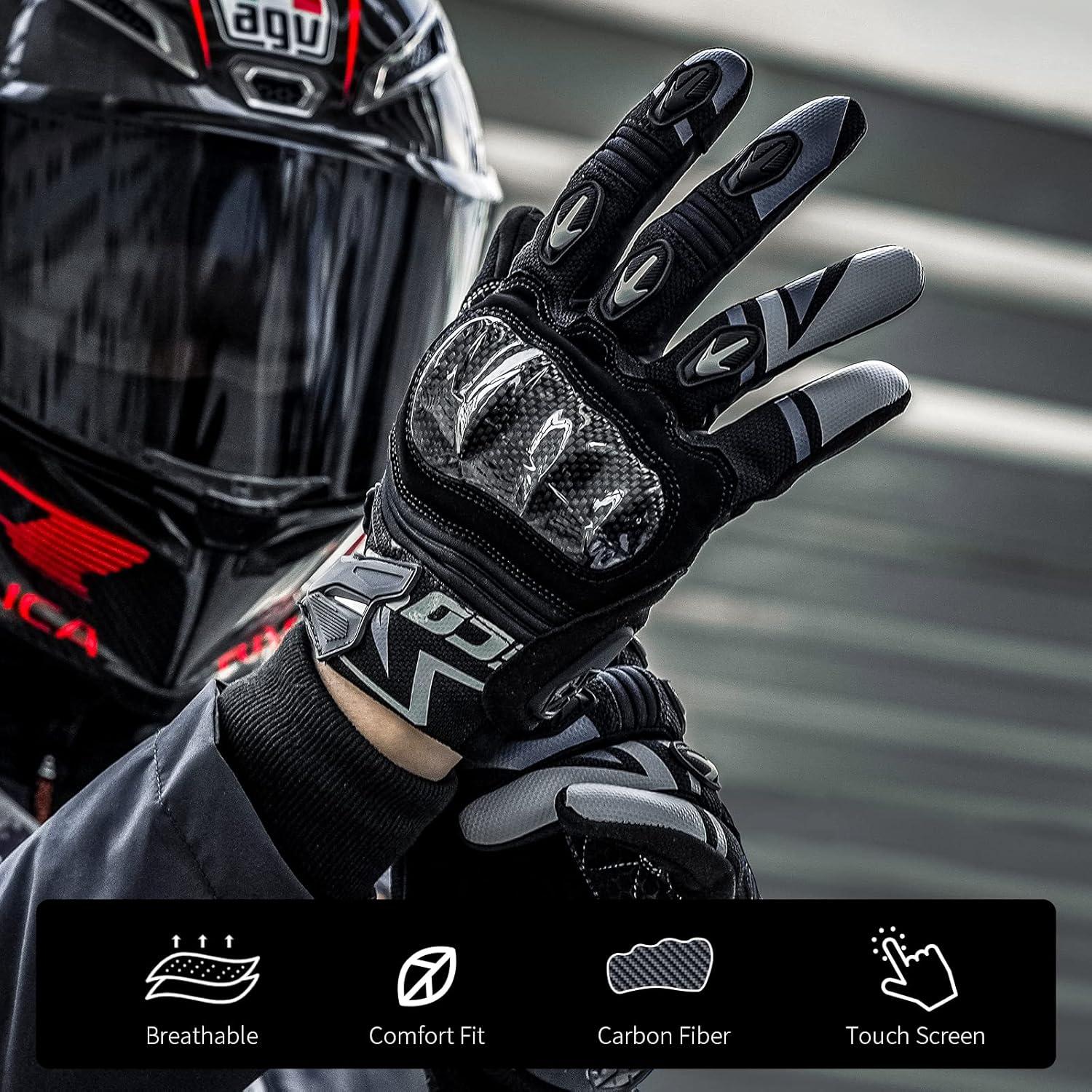 Guantes de Motocicleta Scoyco MC137 con Protección y Táctil