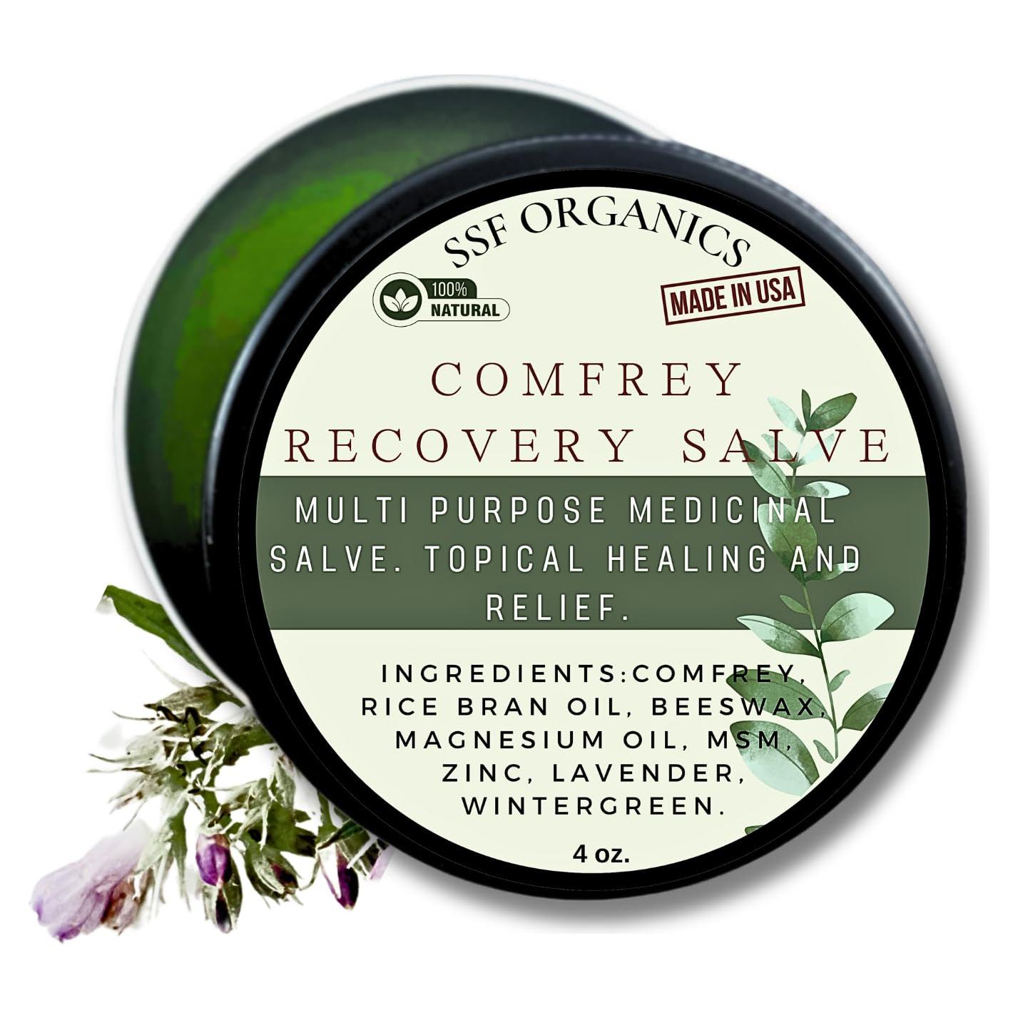 Ungüento Herbal de Consuelda Orgánica SSF 113g - Sanación Rápida