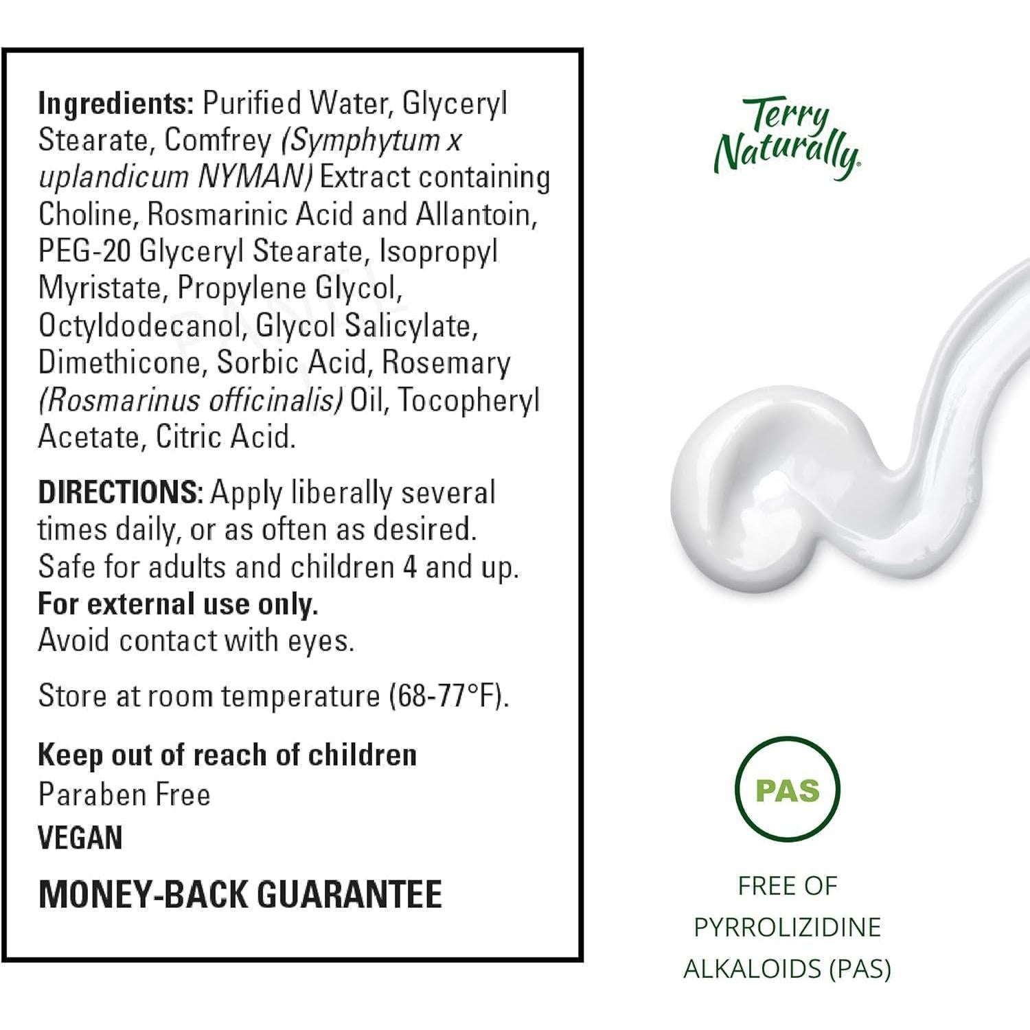 Crema de Consuelda Traumaplant Terry Naturally 50 g - Herbal No Manchante