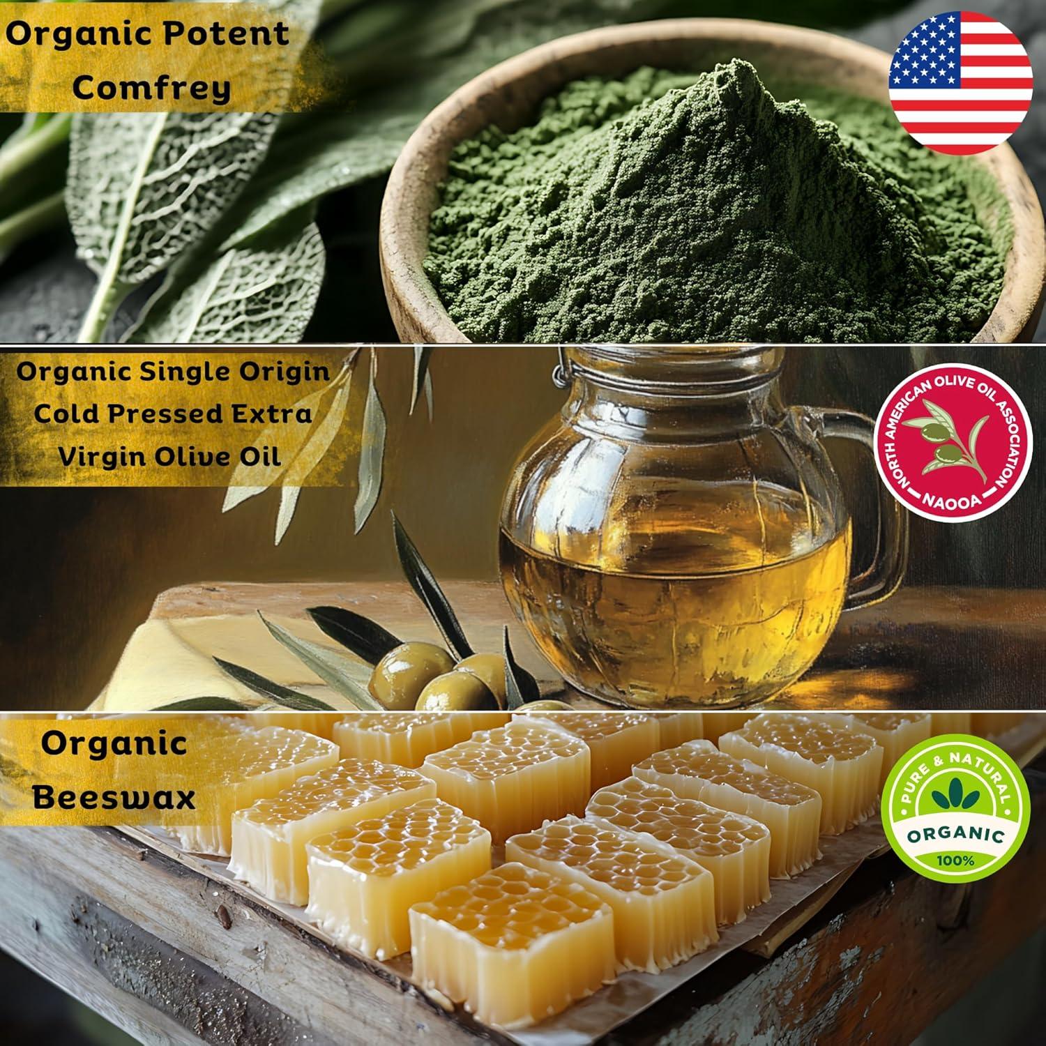 DNA Organics Balsamo Herbal de Consuelda 56.7g para Huesos y Piel