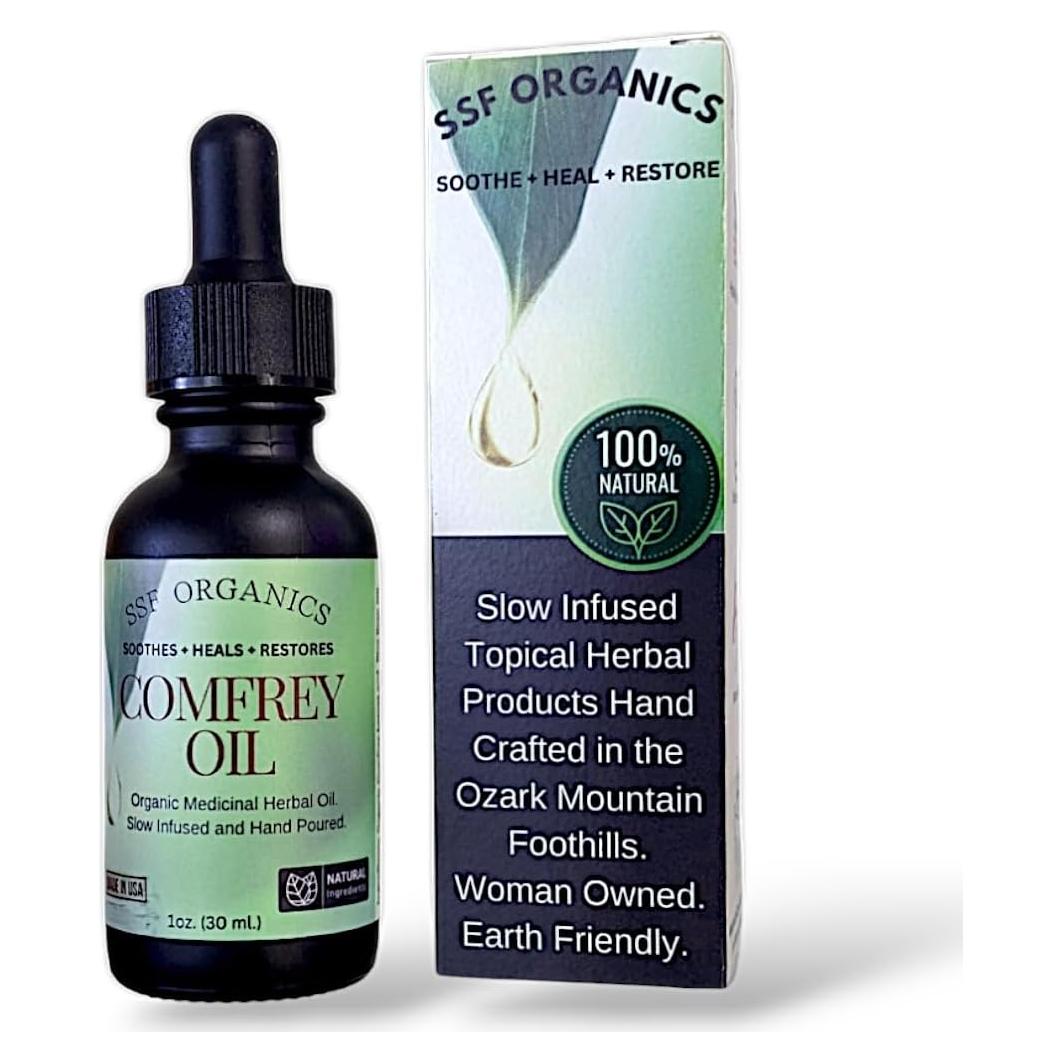 Aceite de Consuelda Sanadora SSF Organics 28.35 g - Alivio Articulaciones y Piel