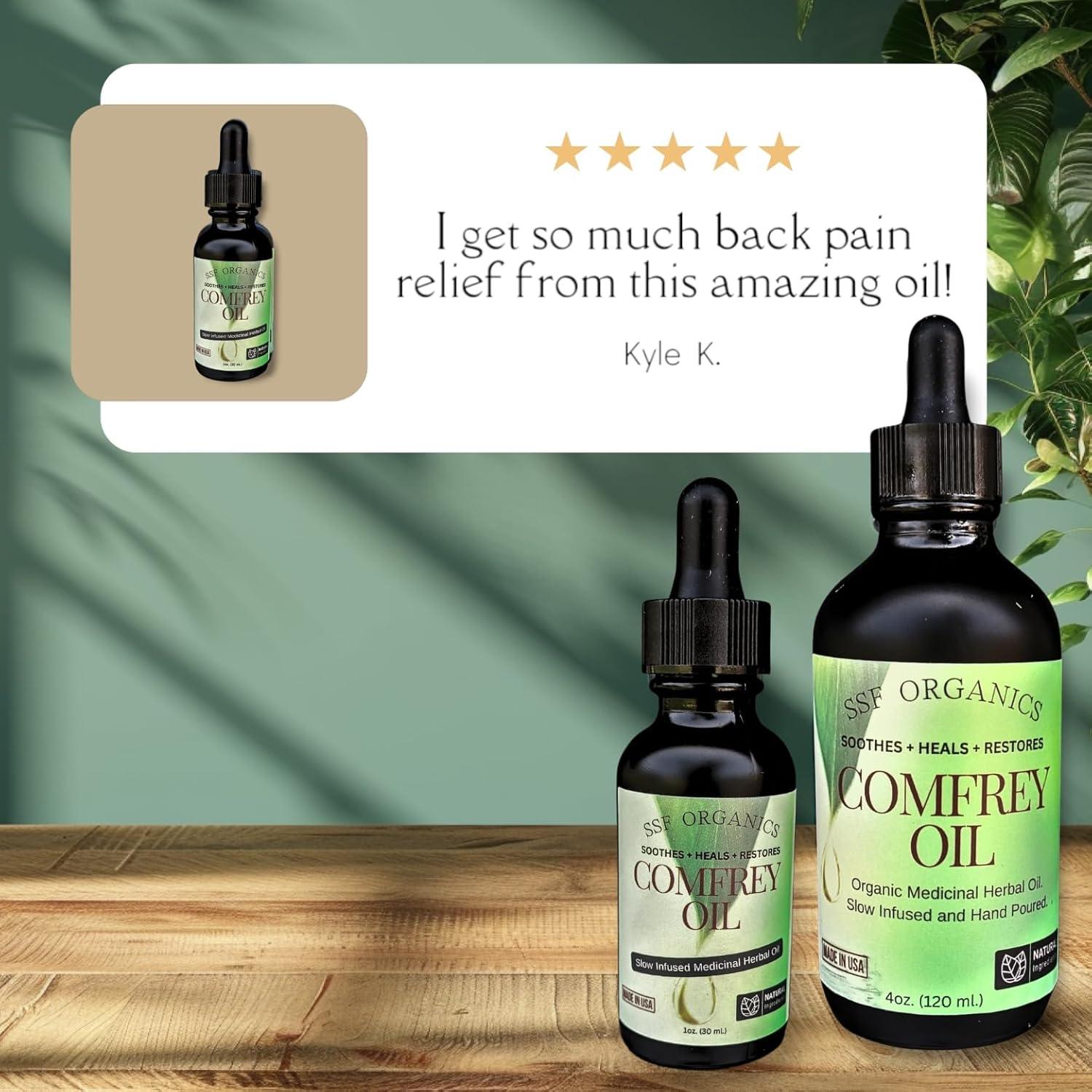 Aceite de Consuelda Sanadora SSF Organics 28.35 g - Alivio Articulaciones y Piel