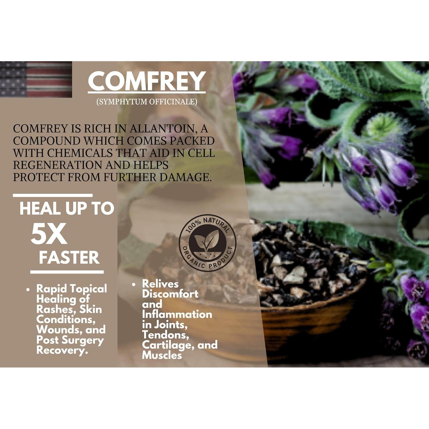 Aceite de Consuelda Sanadora SSF Organics 28.35 g - Alivio Articulaciones y Piel