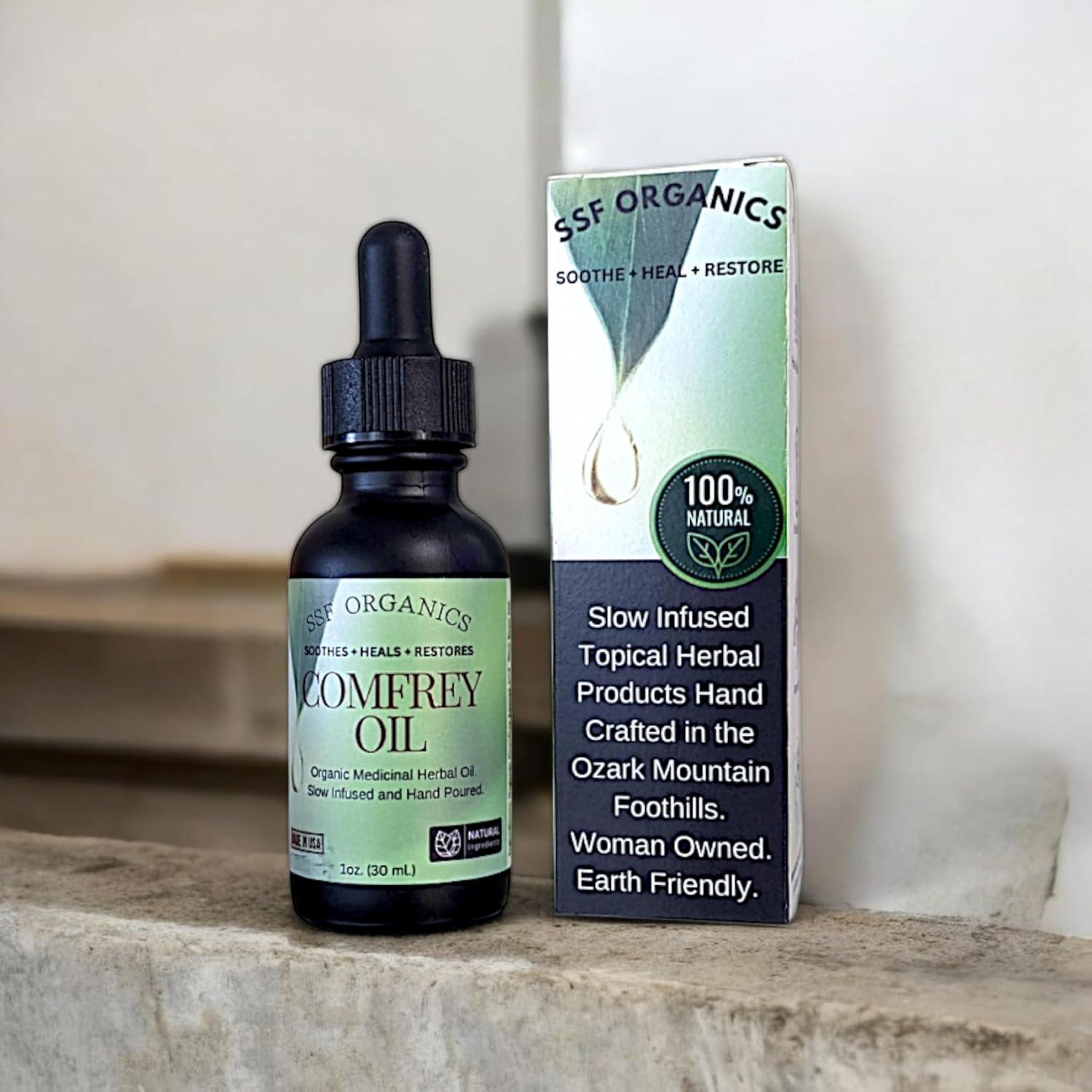 Aceite de Consuelda Sanadora SSF Organics 28.35 g - Alivio Articulaciones y Piel