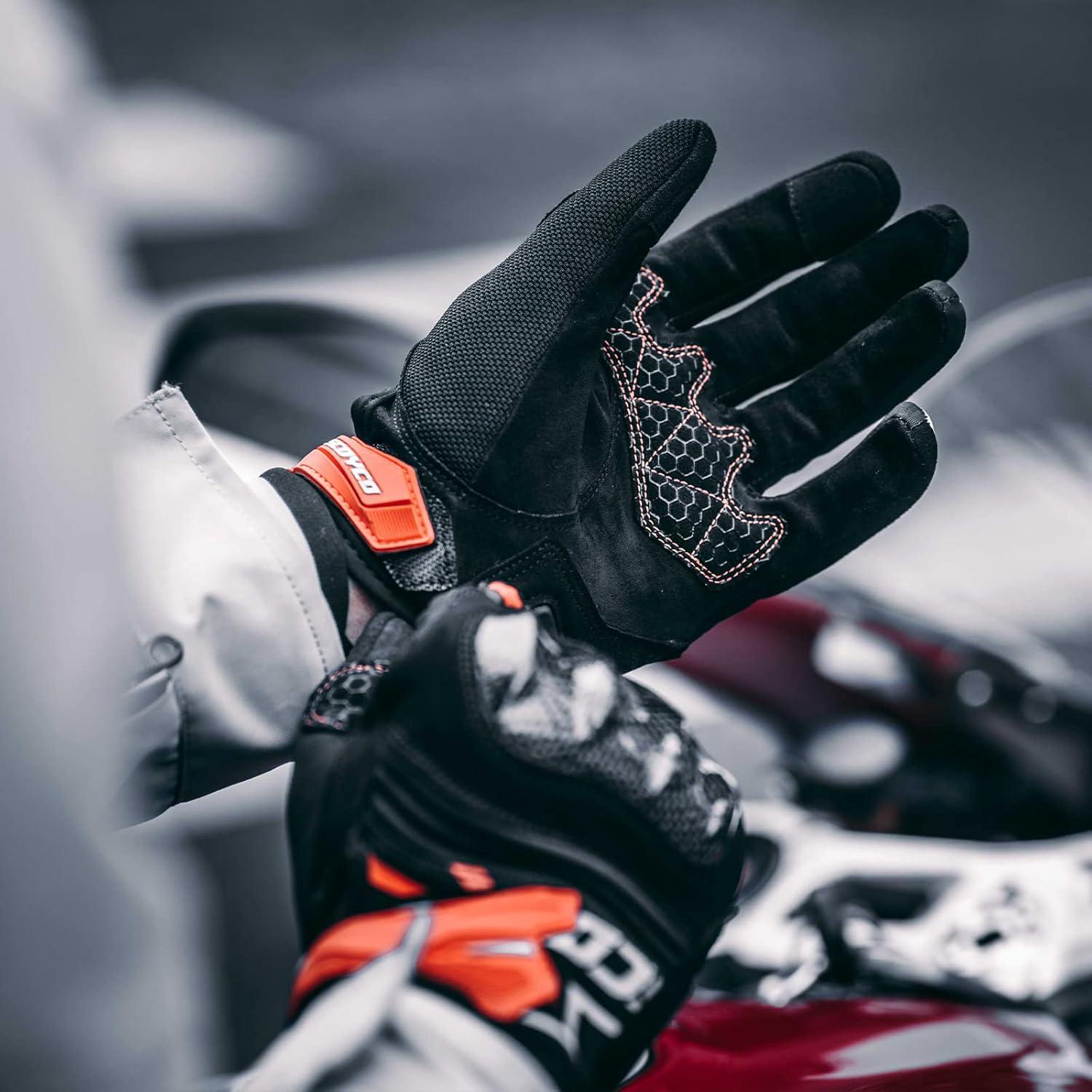 Guantes de Motocicleta Scoyco MC137 Táctiles y Antideslizantes