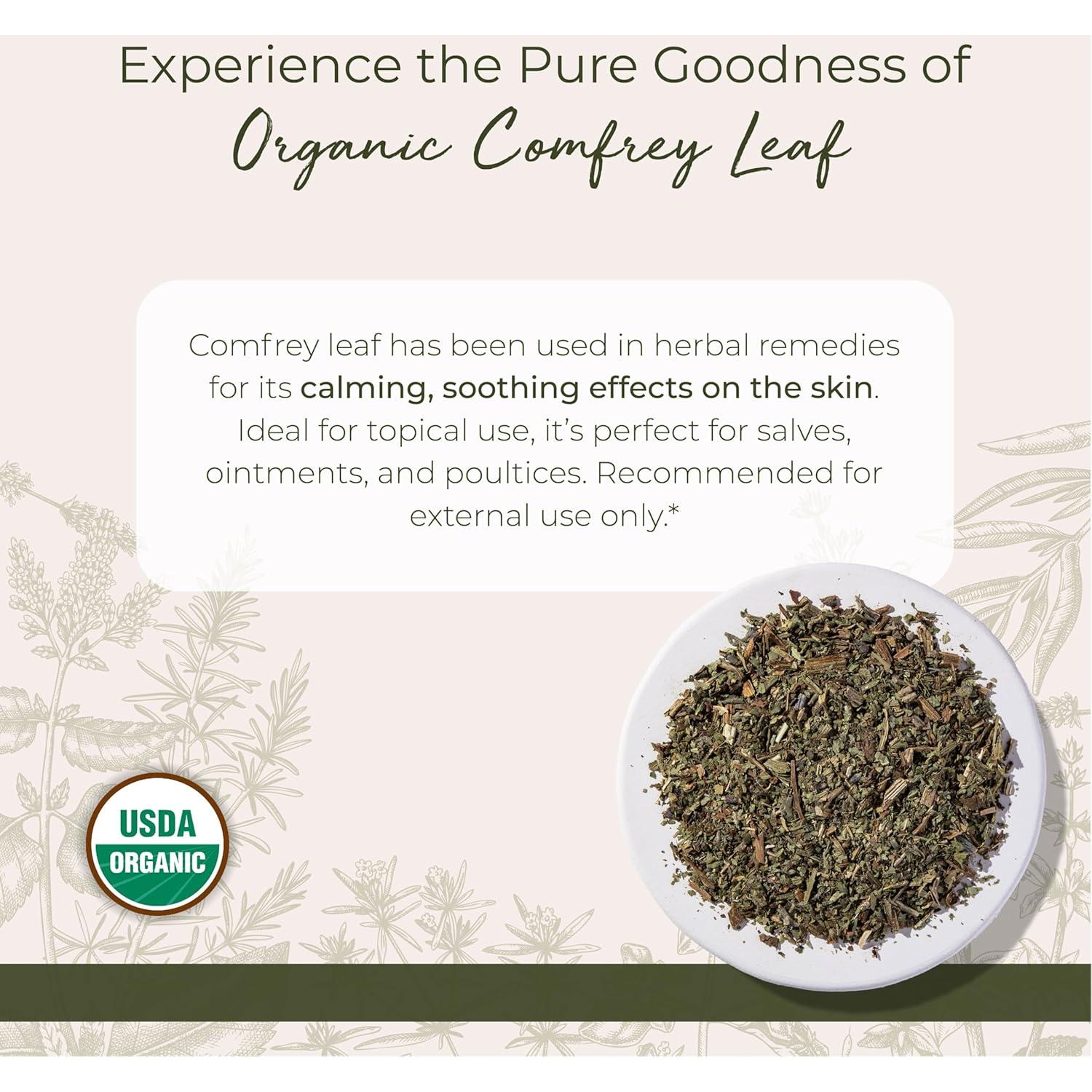 Hoja de Consuelda Secas Orgánica Starwest Botanicals 113 g