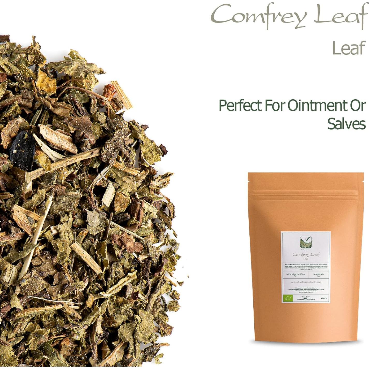 Hoja de Consuelda Secada Valle del Té 100g - Hierbas Naturales