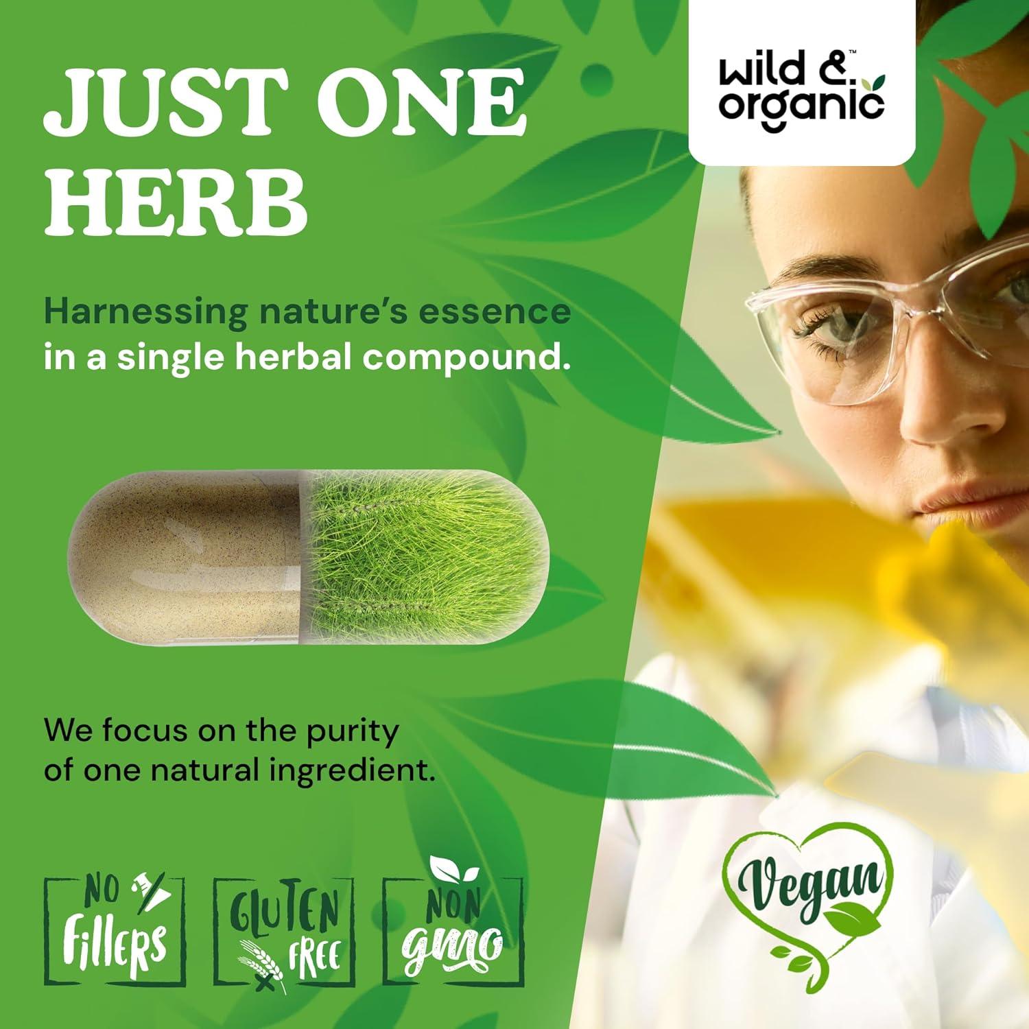 Cápsulas de Cola de Caballo Silvestre y Orgánico 60 Unidades