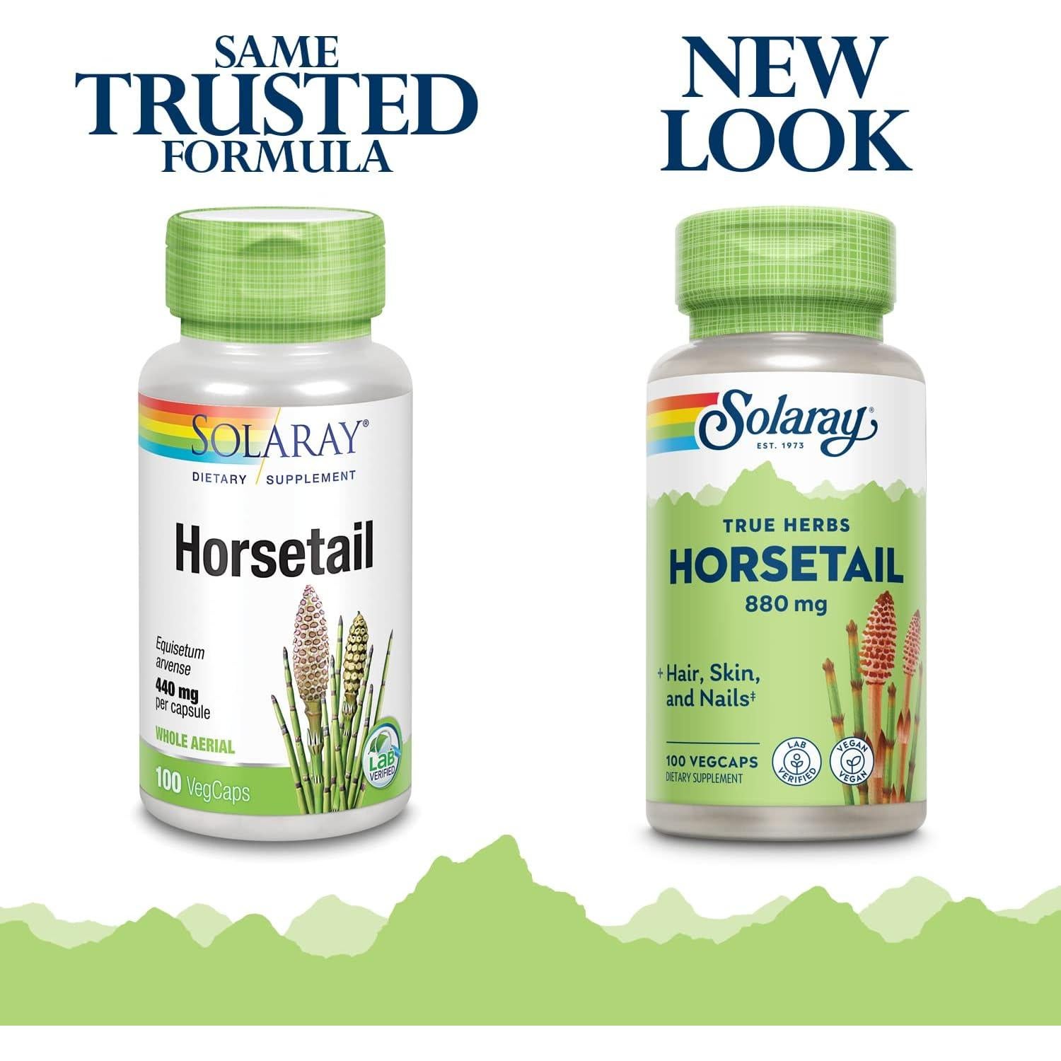 Suplemento Solaray Cola de Caballo 880 mg | 100 VegCaps