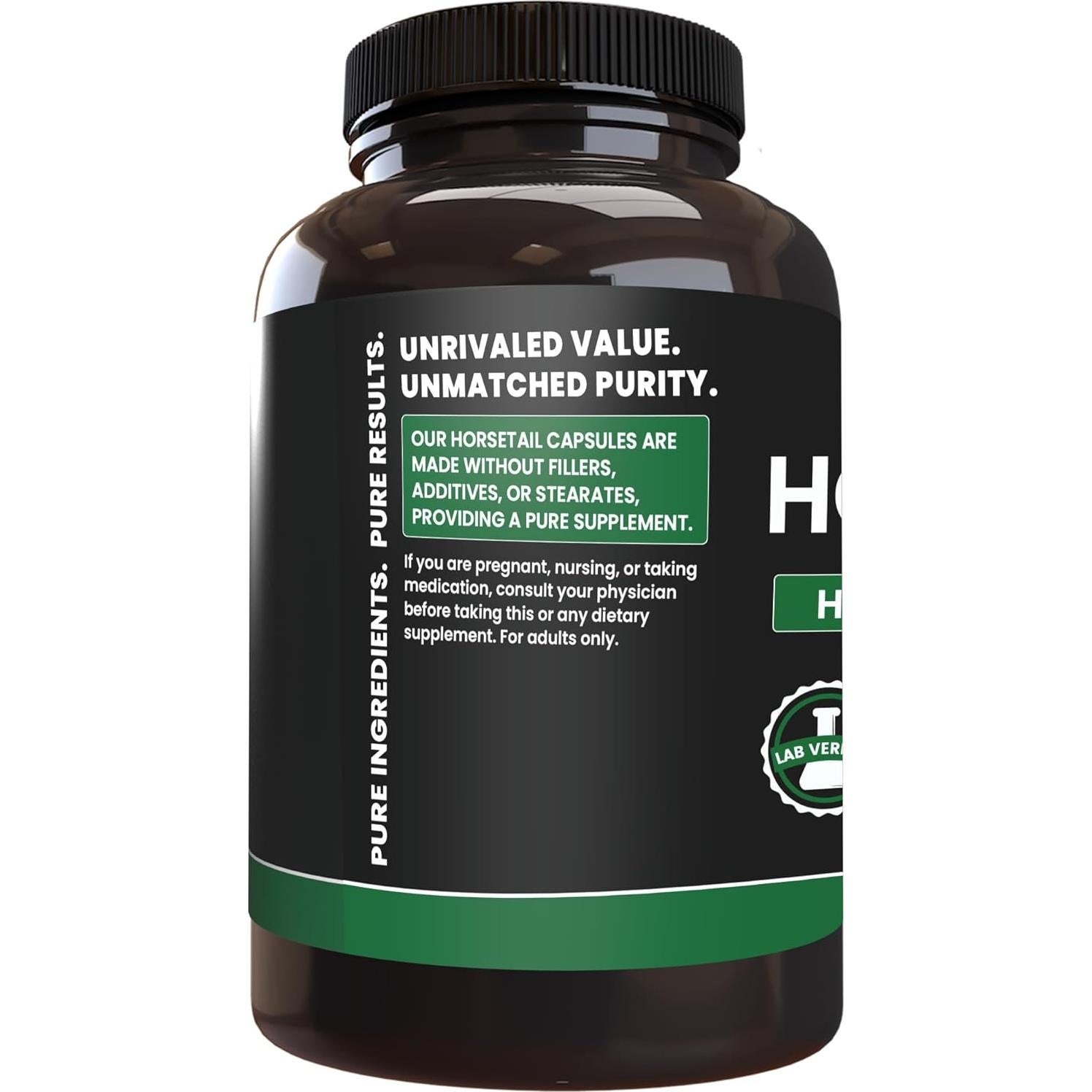 Cápsulas de Cola de Caballo Ingredientes Originales Puros 365 Unidades