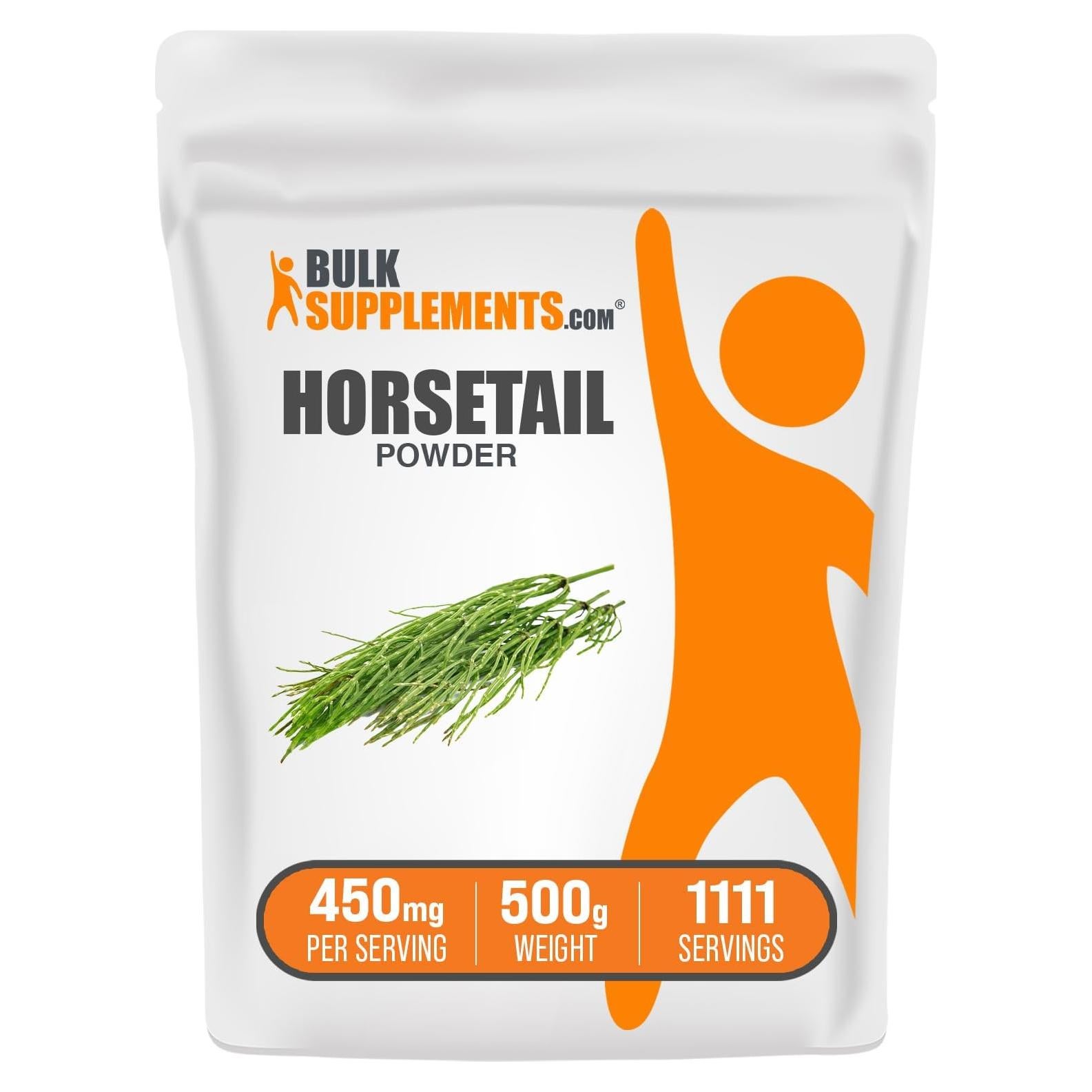 Polvo de Cola de Caballo BulkSupplements 500g - Suplemento Herbal