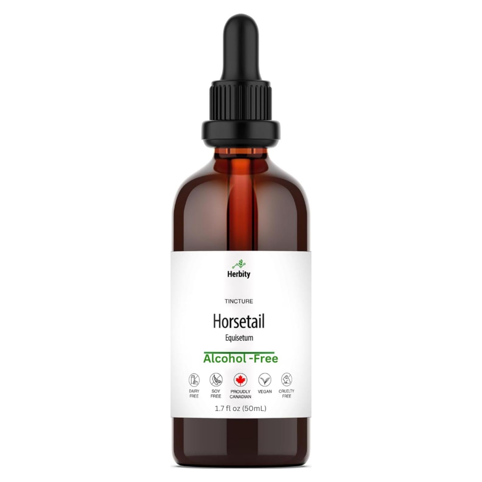 Tintura de Cola de Caballo Herbity 50 mL - Suplemento Vegano