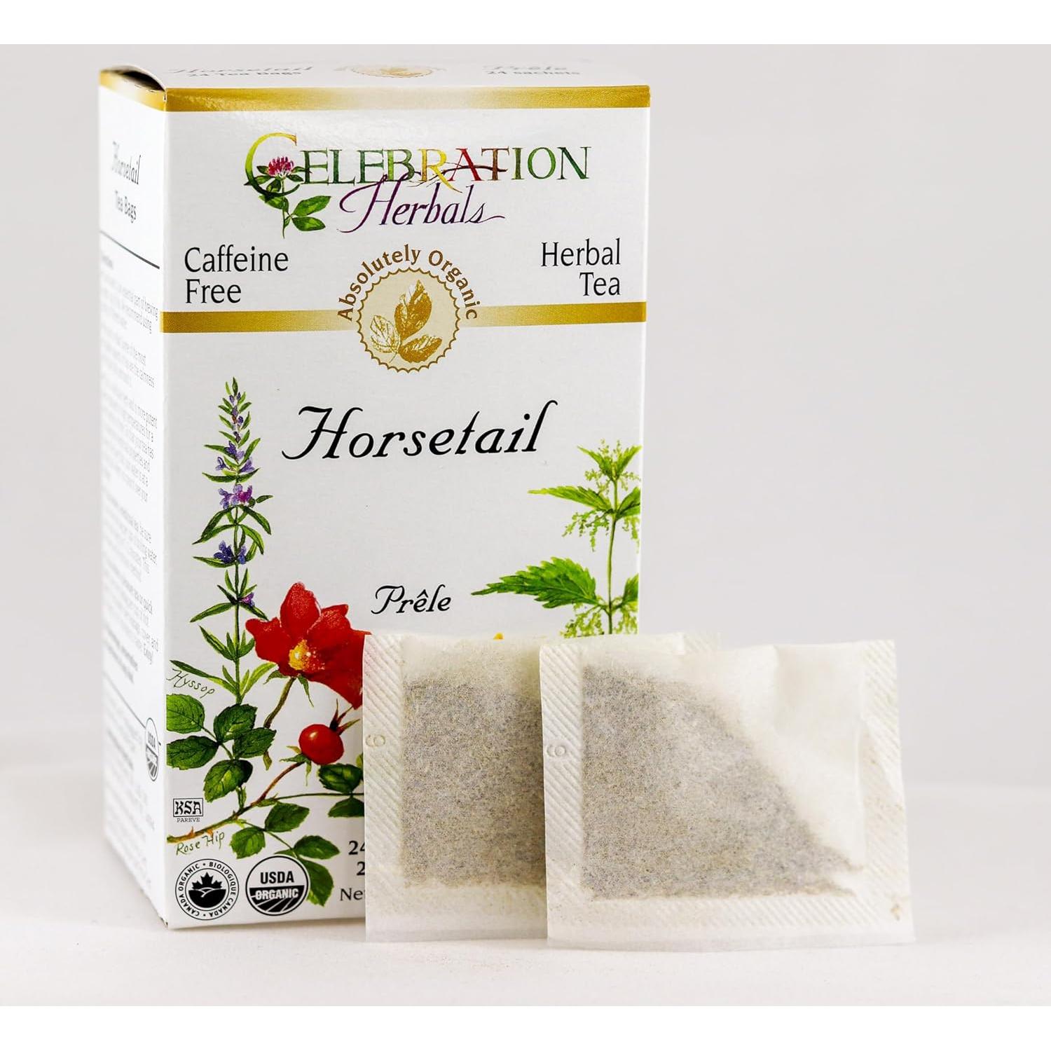 Té Orgánico Cola de Caballo Celebration Herbals 24 Bolsitas