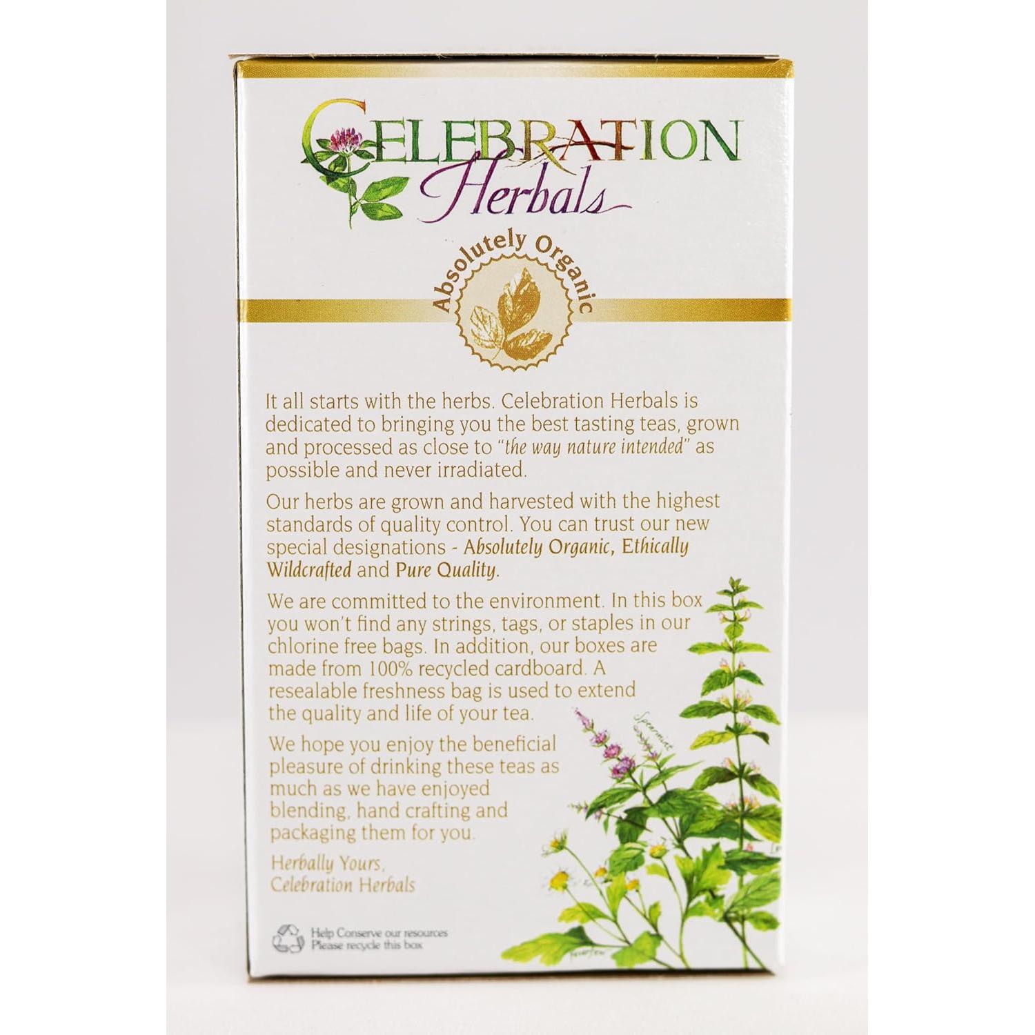 Té Orgánico Cola de Caballo Celebration Herbals 24 Bolsitas