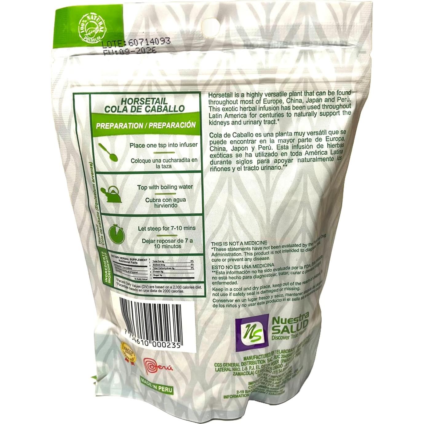 Té de Cola de Caballo 30g - 100% Natural Detox Nuestra Salud