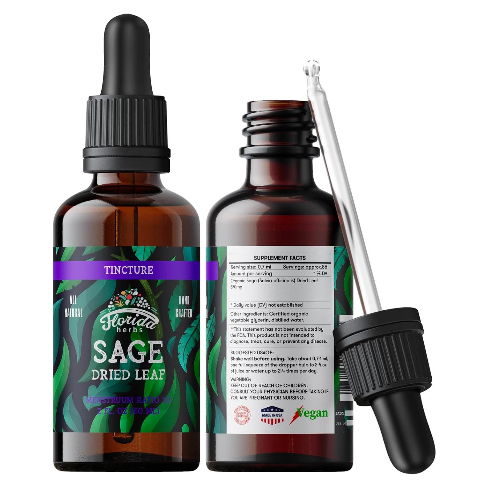 Extracto de Salvia Florida Herbs 59 ml - Suplemento Orgánico
