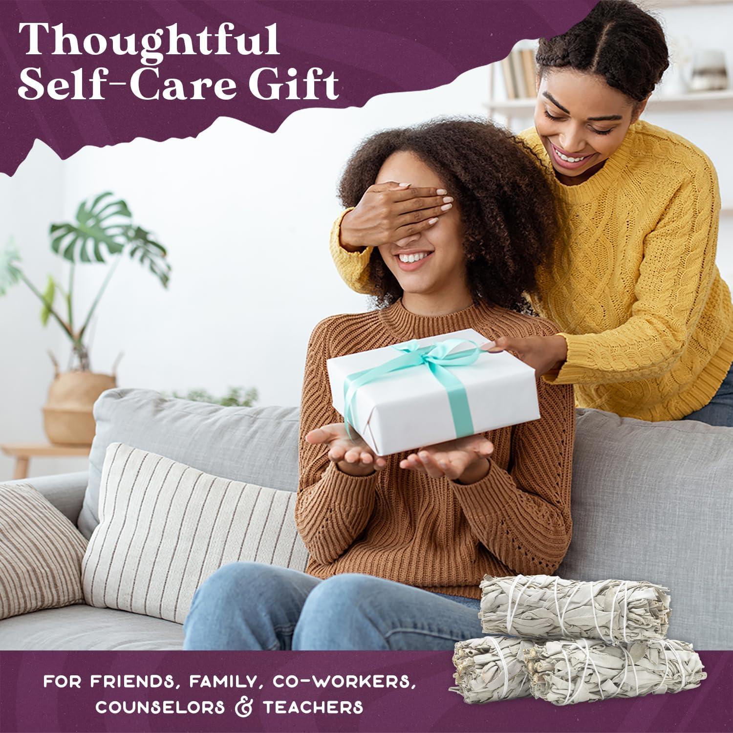 Paquete de 3 Palos de Salvia Blanca Purple Canyon - 10 cm