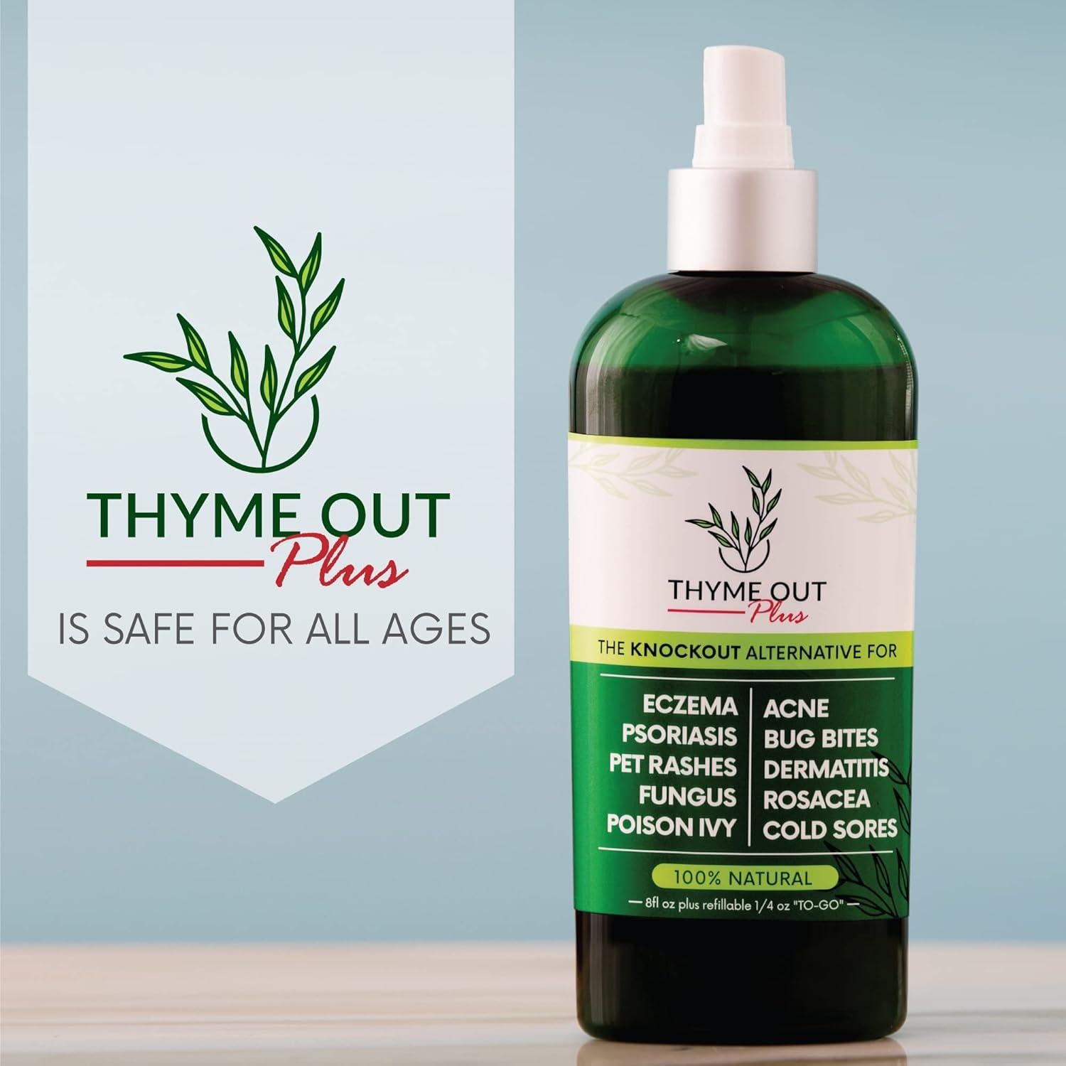 Spray Antipicazón Thyme Out Plus 237ml - Alivio Eczema, Psoriasis