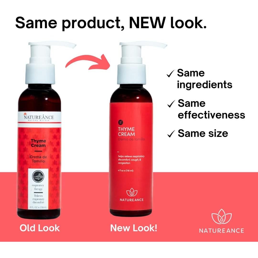 Crema de Tomillo Natureance 118 ml - Alivio Tos y Congestión