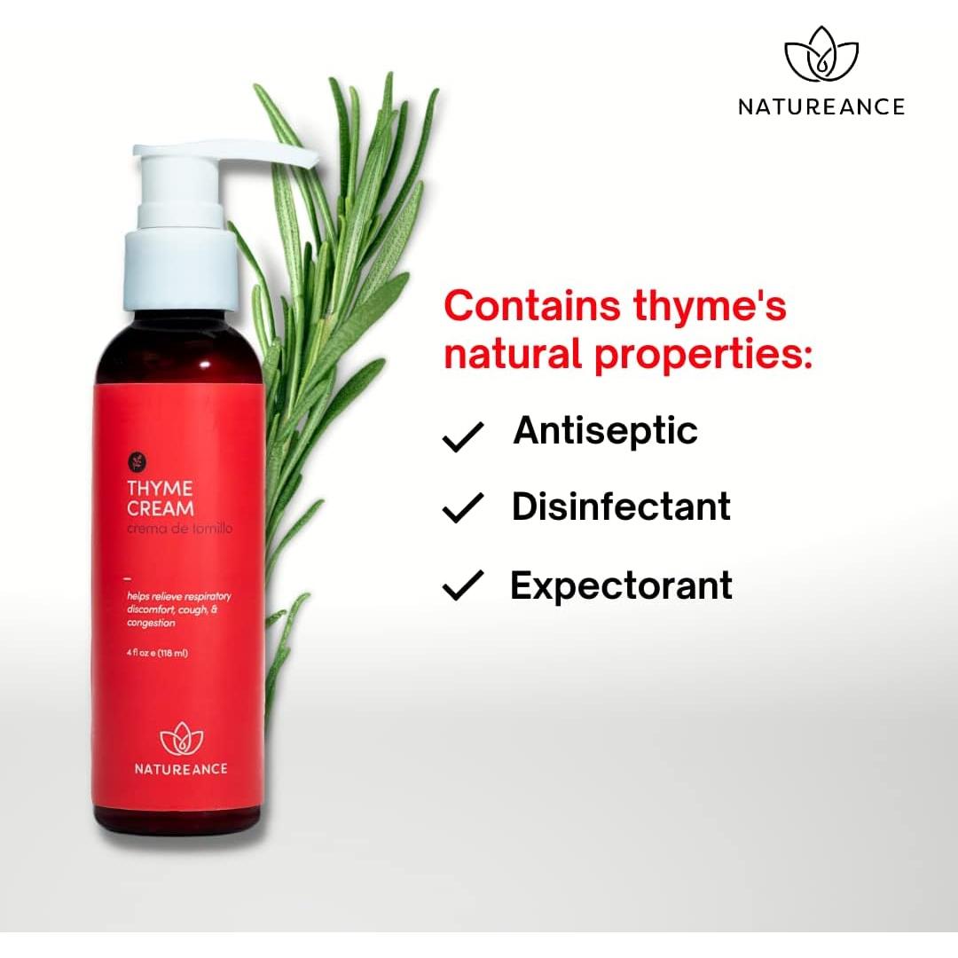 Crema de Tomillo Natureance 118 ml - Alivio Tos y Congestión