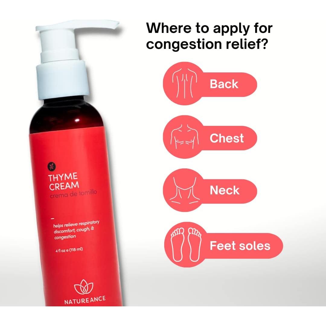 Crema de Tomillo Natureance 118 ml - Alivio Tos y Congestión