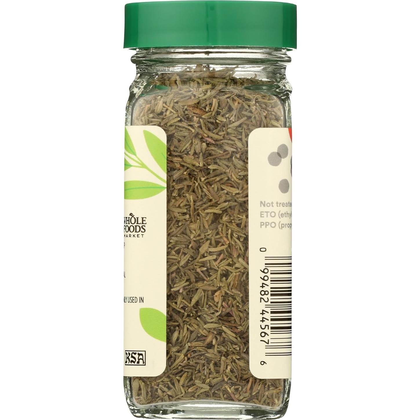 Tomillo Orgánico 365 Whole Foods Market 19g - Certificado Kosher