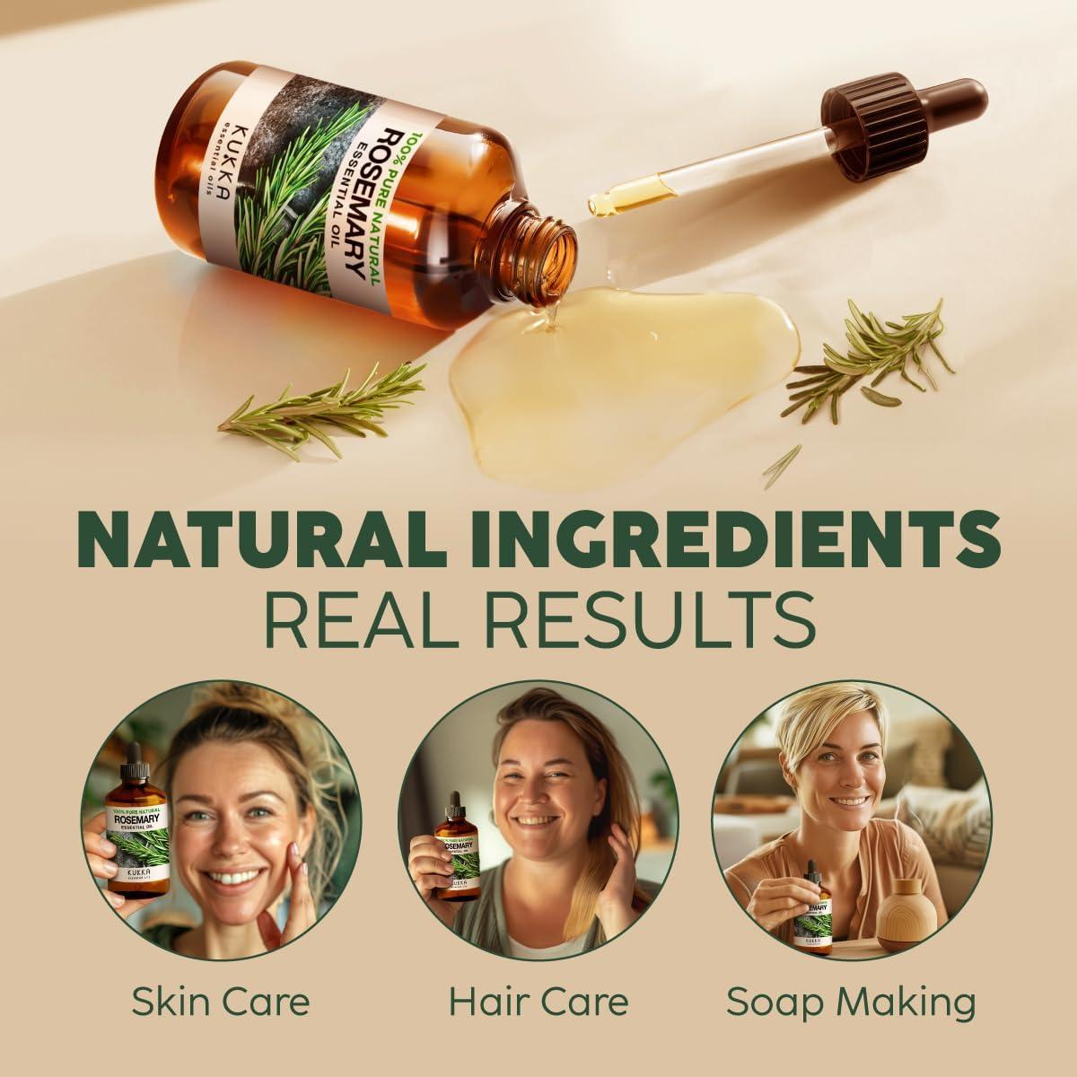 Aceite Esencial de Romero KUKKA 118 ml - Cabello y Piel