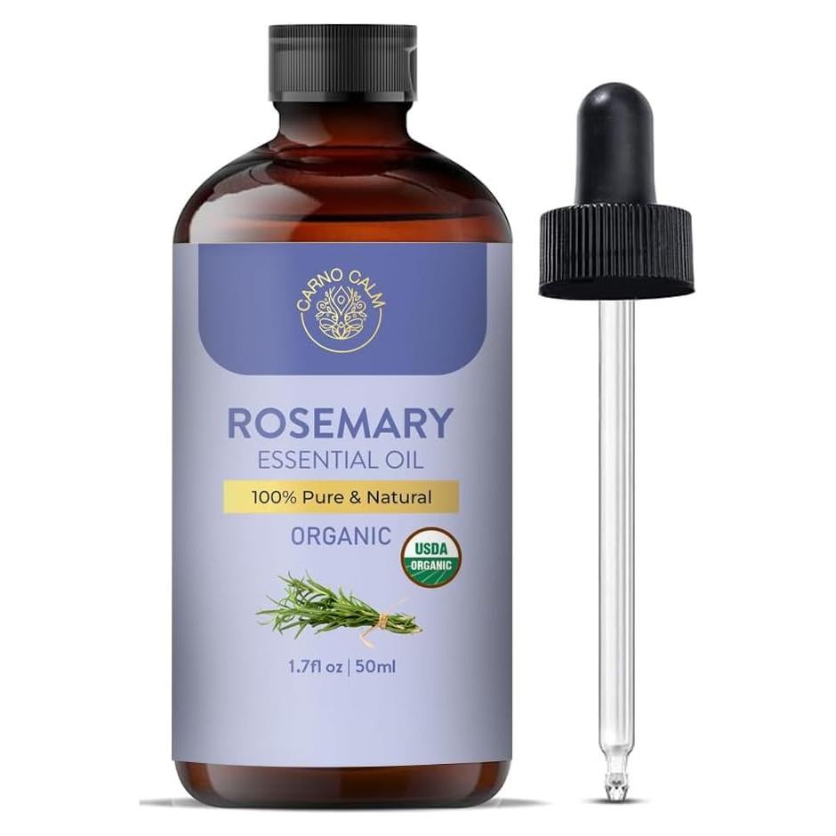 Aceite Esencial de Romero Carno Calm 50 ml Orgánico para Piel y Cabello