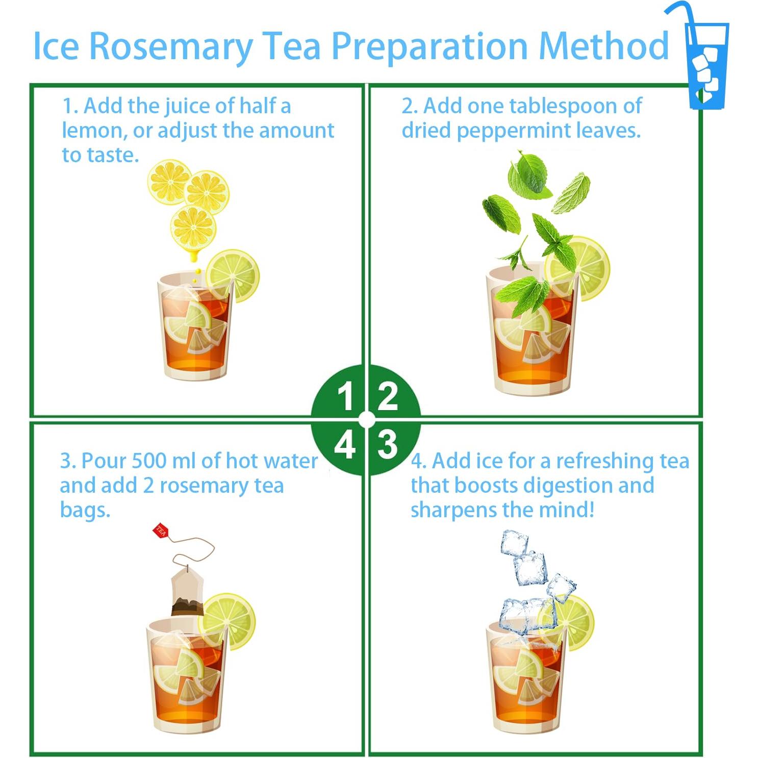 Té de Romero Samcci - 40 Bolsitas de 1.5g - Sin Cafeína