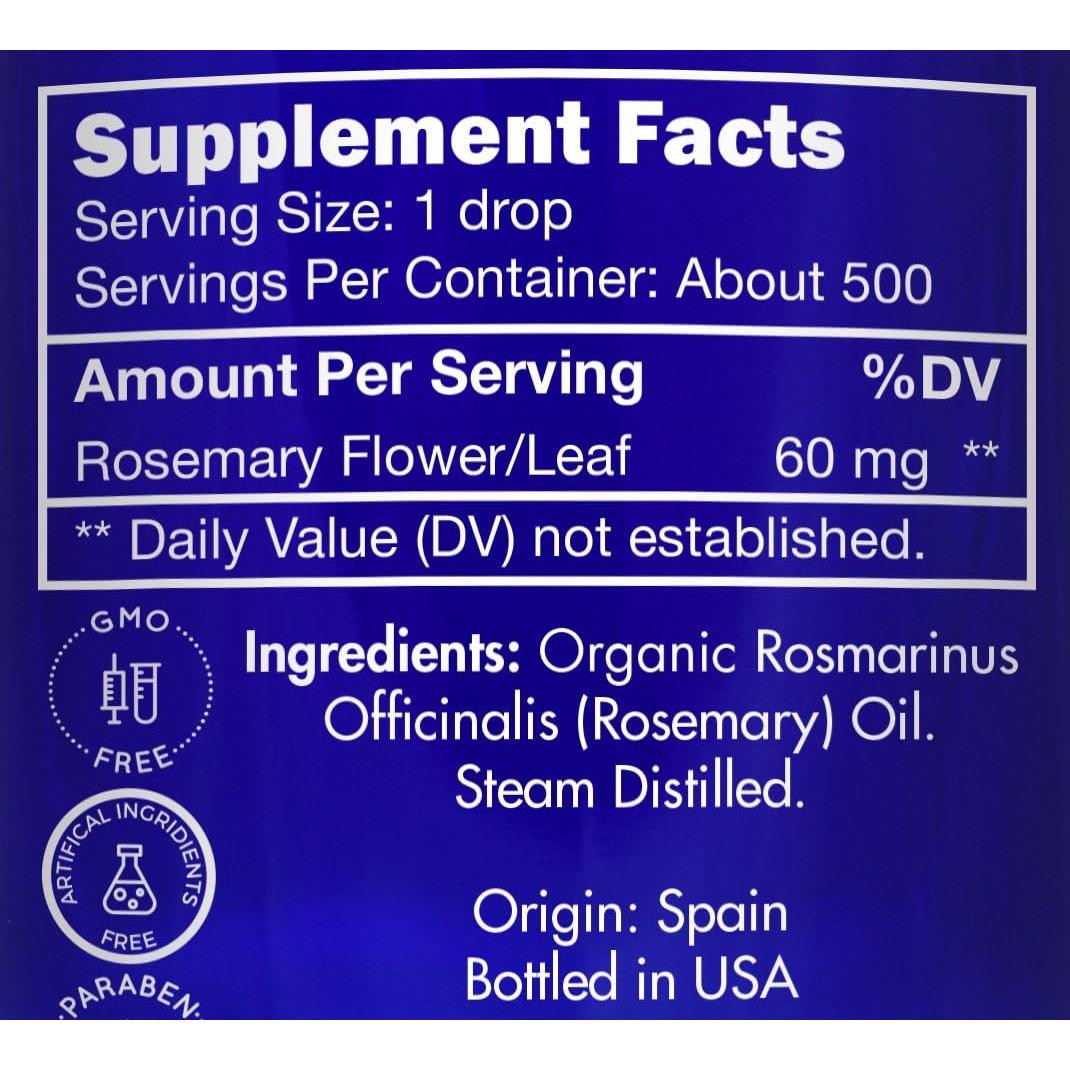 Aceite de Romero Orgánico Zongle Therapeutics 28.35 g - Grado Alimenticio