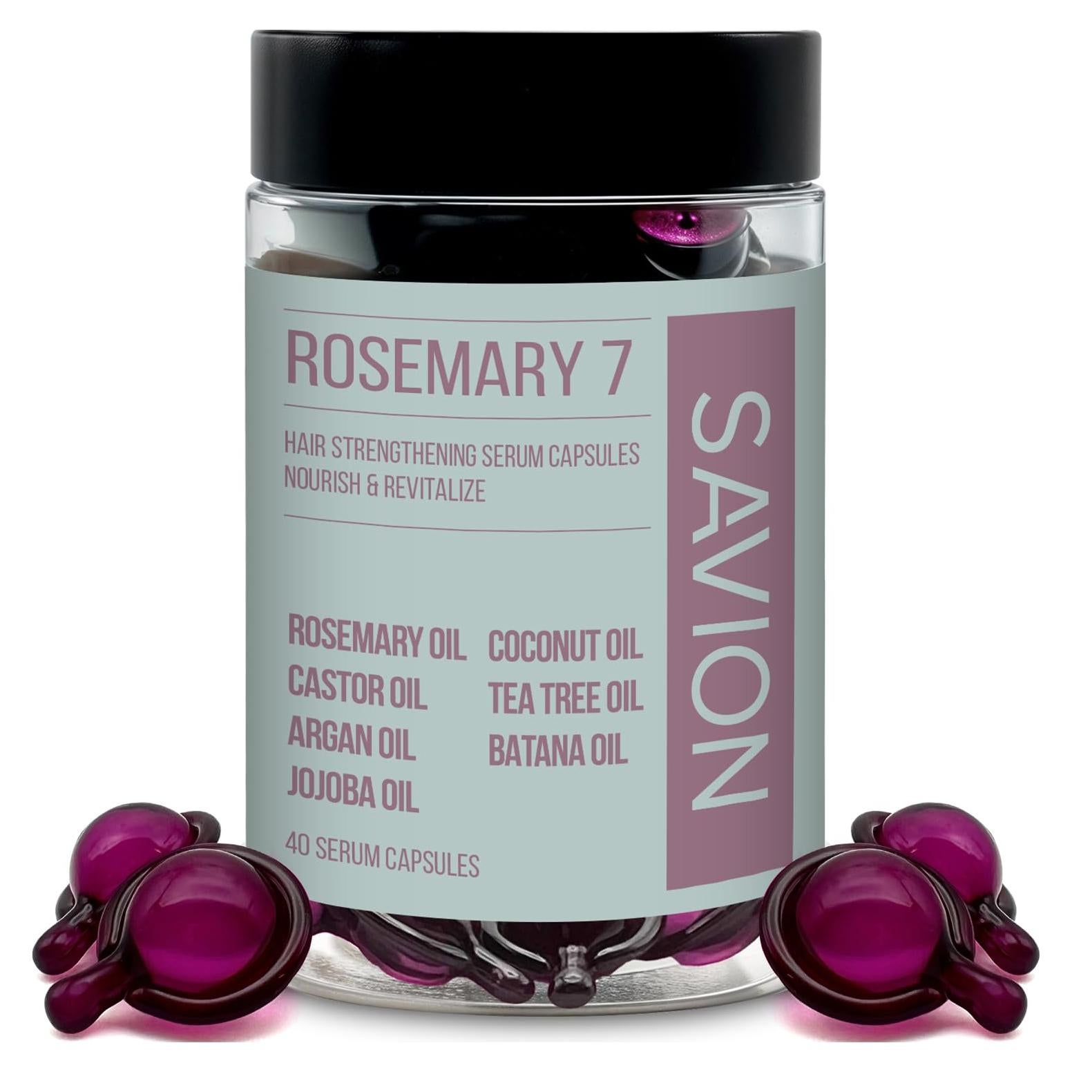 Cápsulas Suero Capilar SAVION - 7 Aceites Nutritivos 40 Unidades