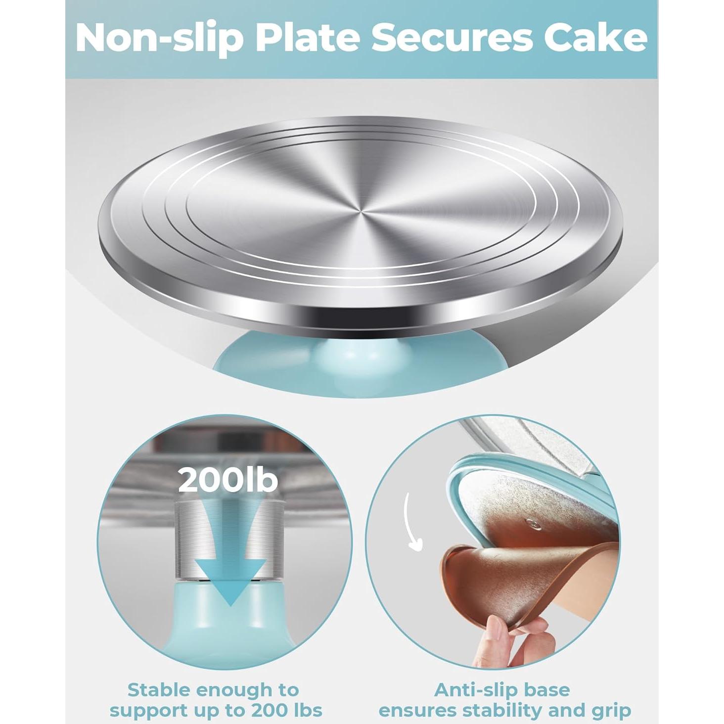 Soporte Giratorio Kootek 30.5 cm Antideslizante para Pasteles