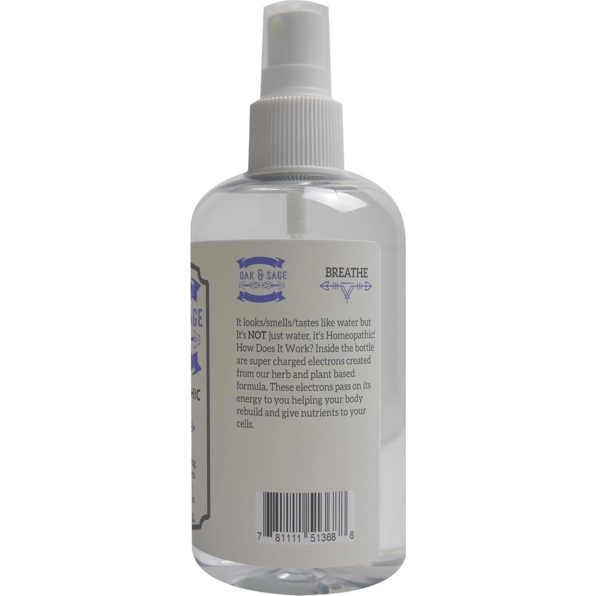 Homeopático Respirar OAK & SAGE 226.8ml Sin Fragancia