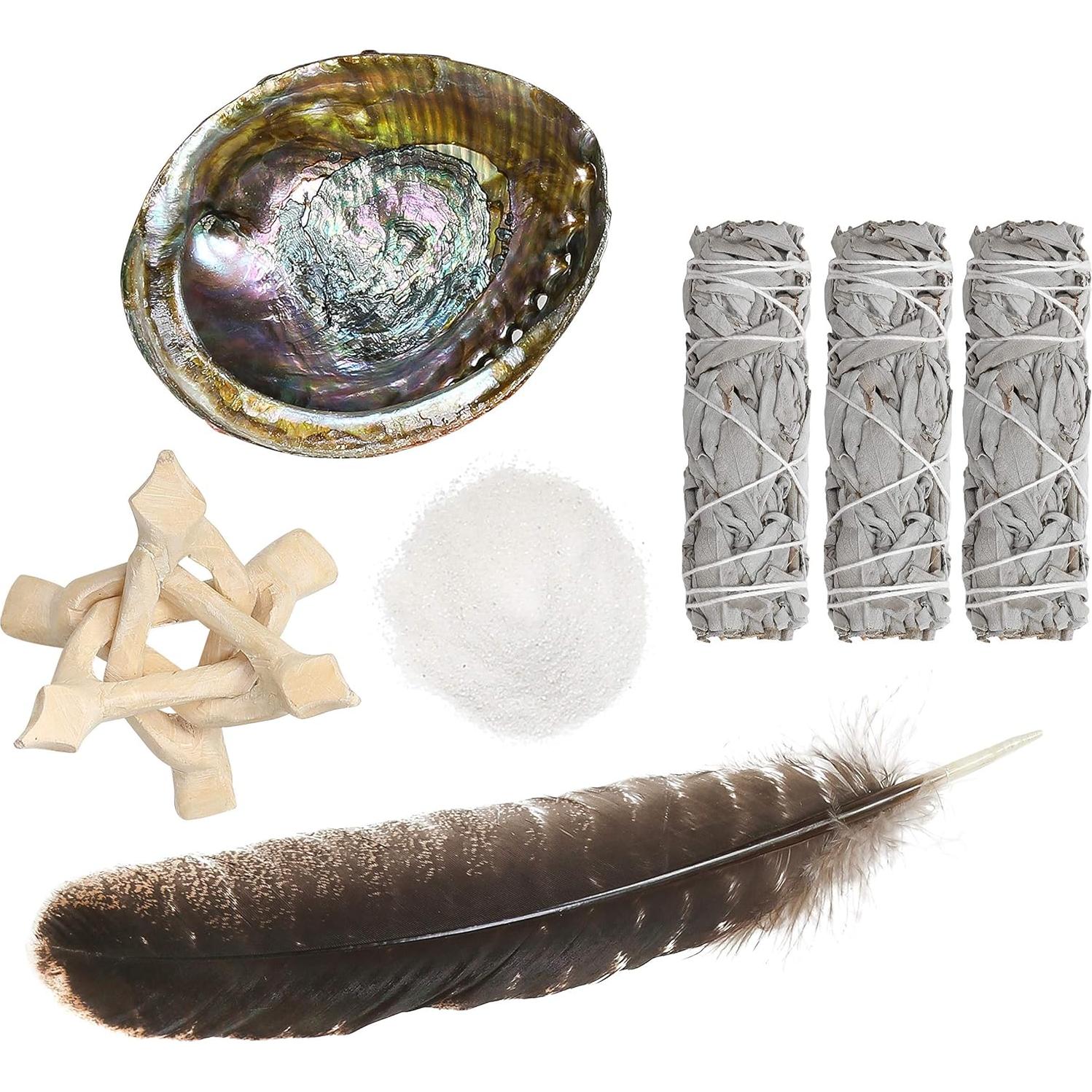 Kit de Sahumerio Sarimoire - 3 Varitas de Salvia Blanca 10cm